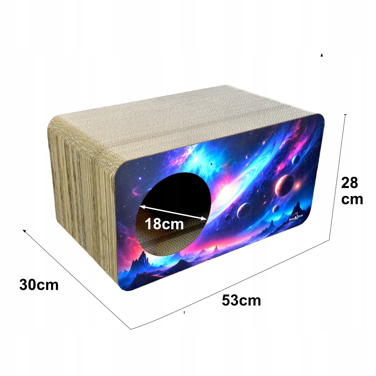 Drapak dla kota Kosmos | 53x28x30 cm | MruuPruu