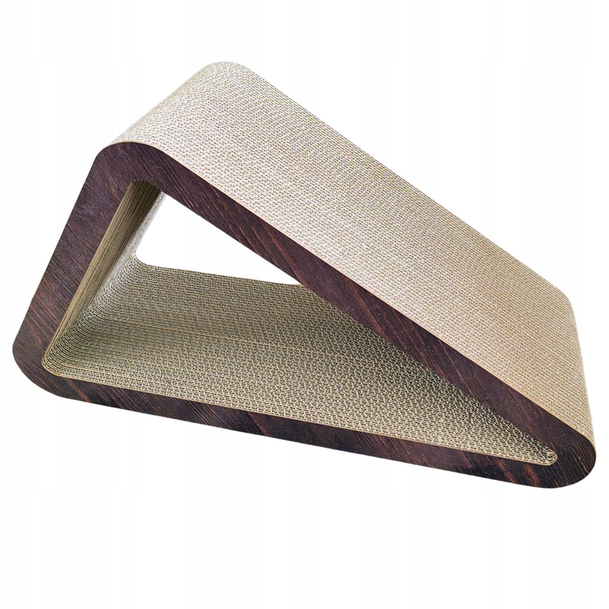 Drapak dla kota Trójkąt XXL | brązowy | 77x69x47x30 cm | Mruu&Pruu