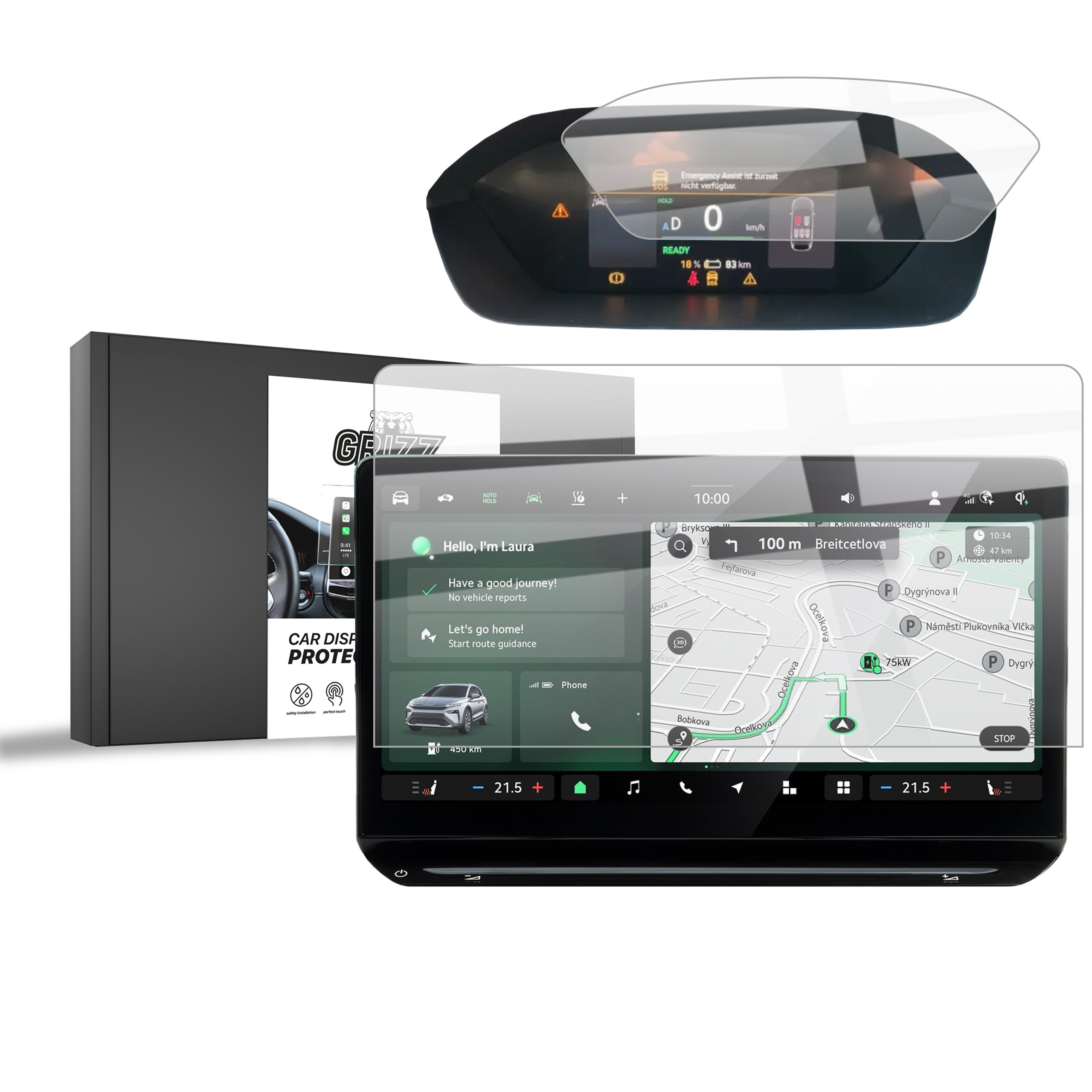 CarDisplay Protection Grizz Keramikfolie für Skoda Elroq 13