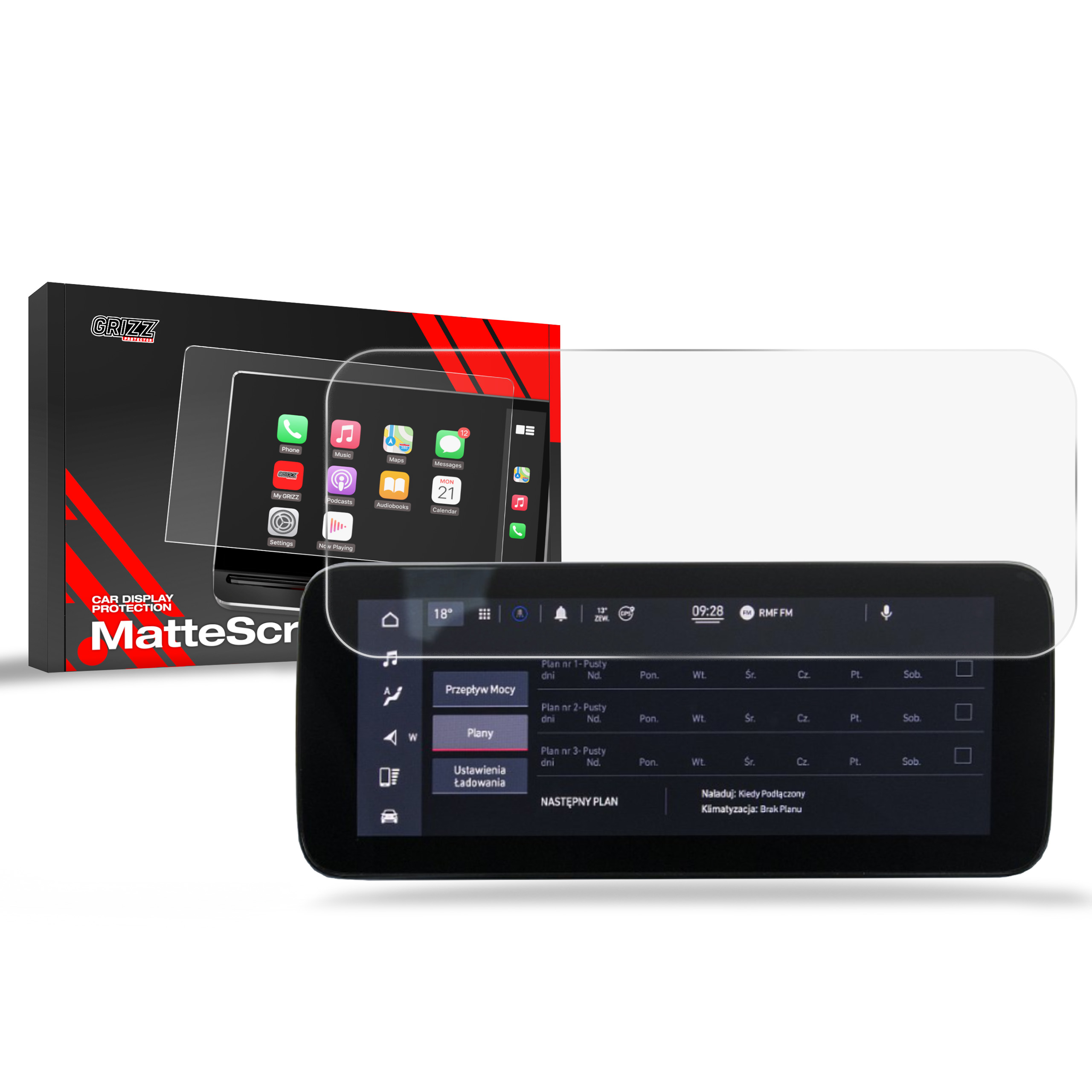 CarDisplay Protection Grizz Mattfolie für Jeep Avenger 10,25