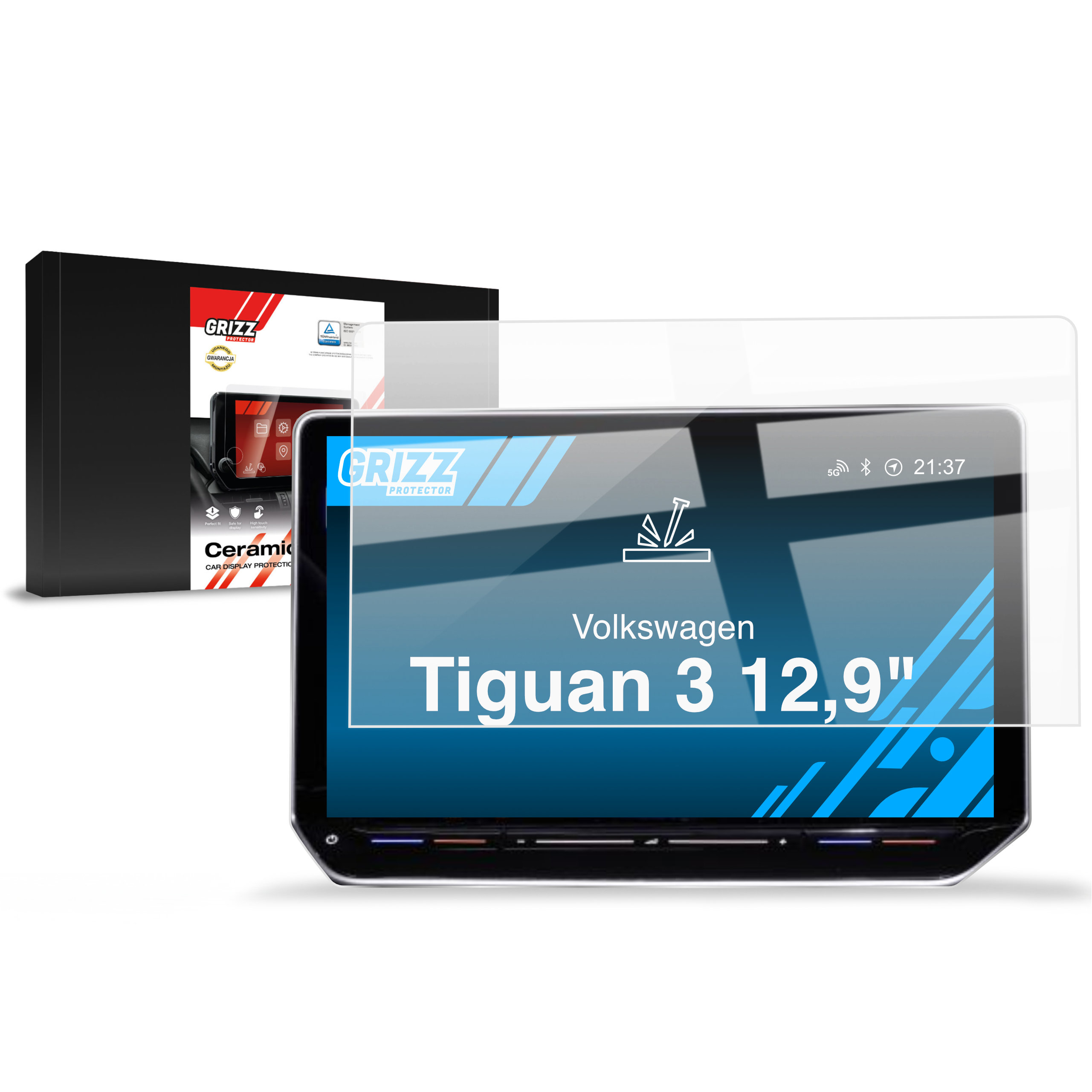 Folia ceramiczna Grizz Protector do Volkswagen Tiguan 3 12,9 (2024-2025)