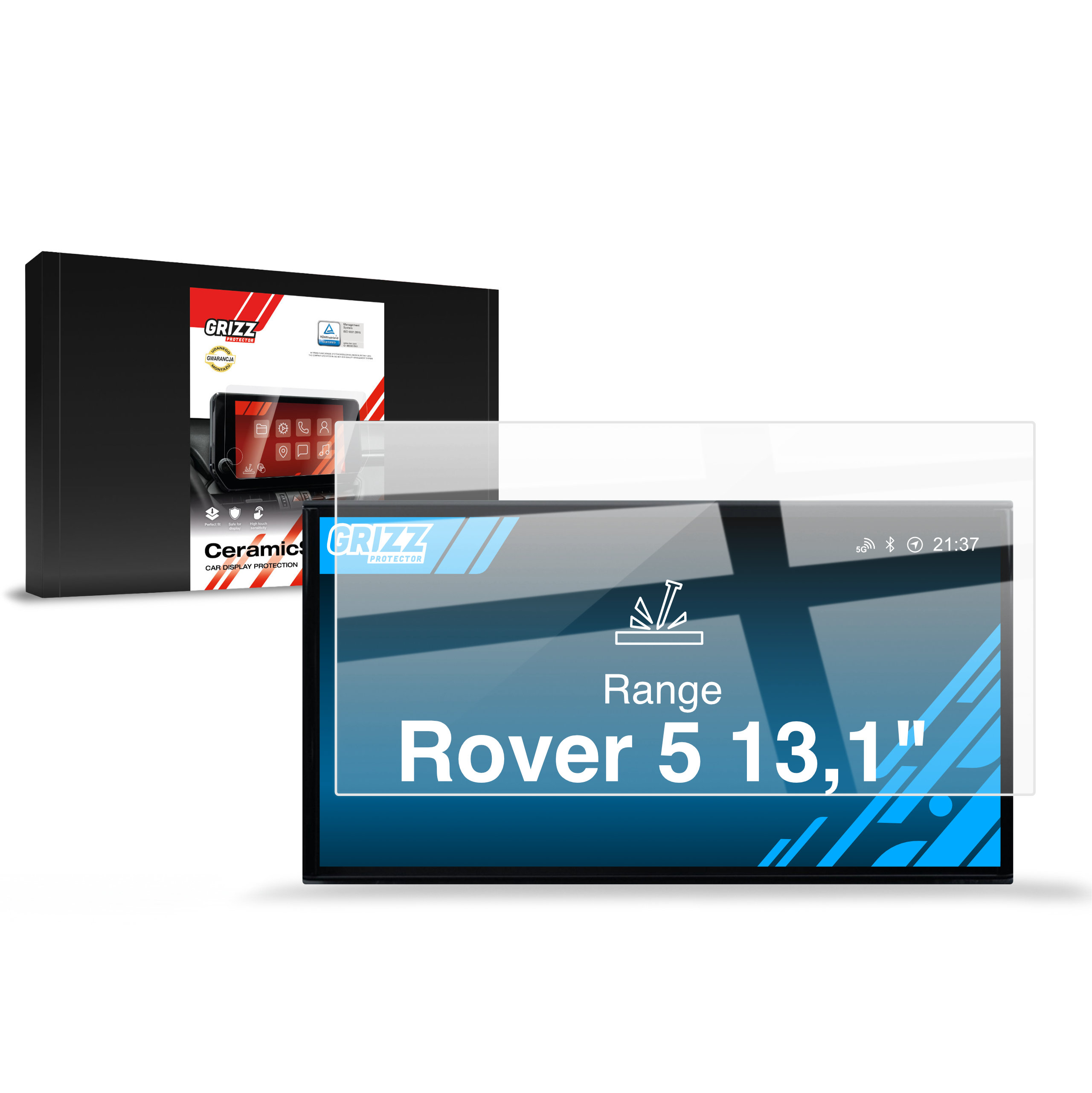 CarDisplay Protection Grizz Keramikfolie für Range Rover 5 13,1
