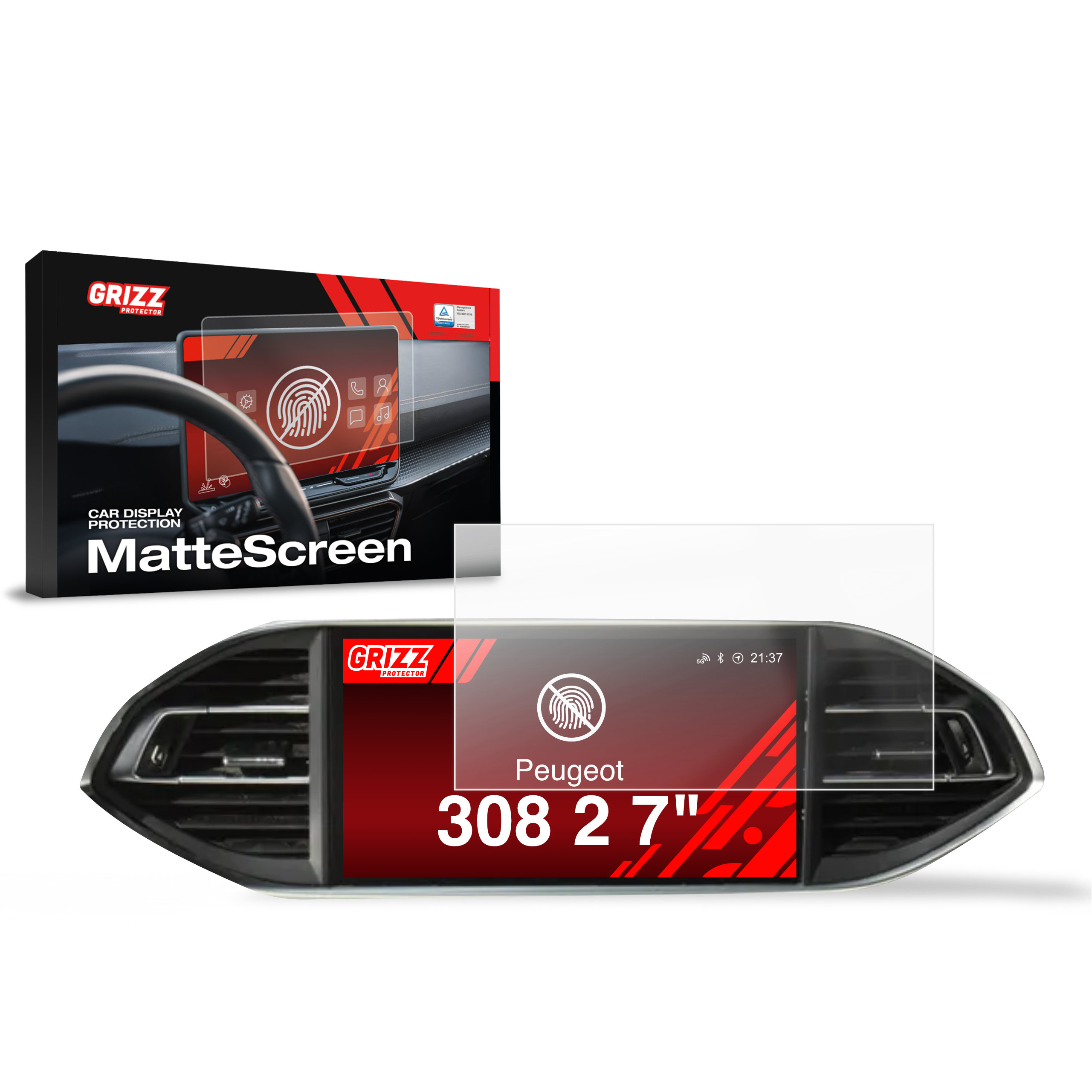Folia matowa Grizz Protector do Peugeot 308 2 2014 (2013-2021)