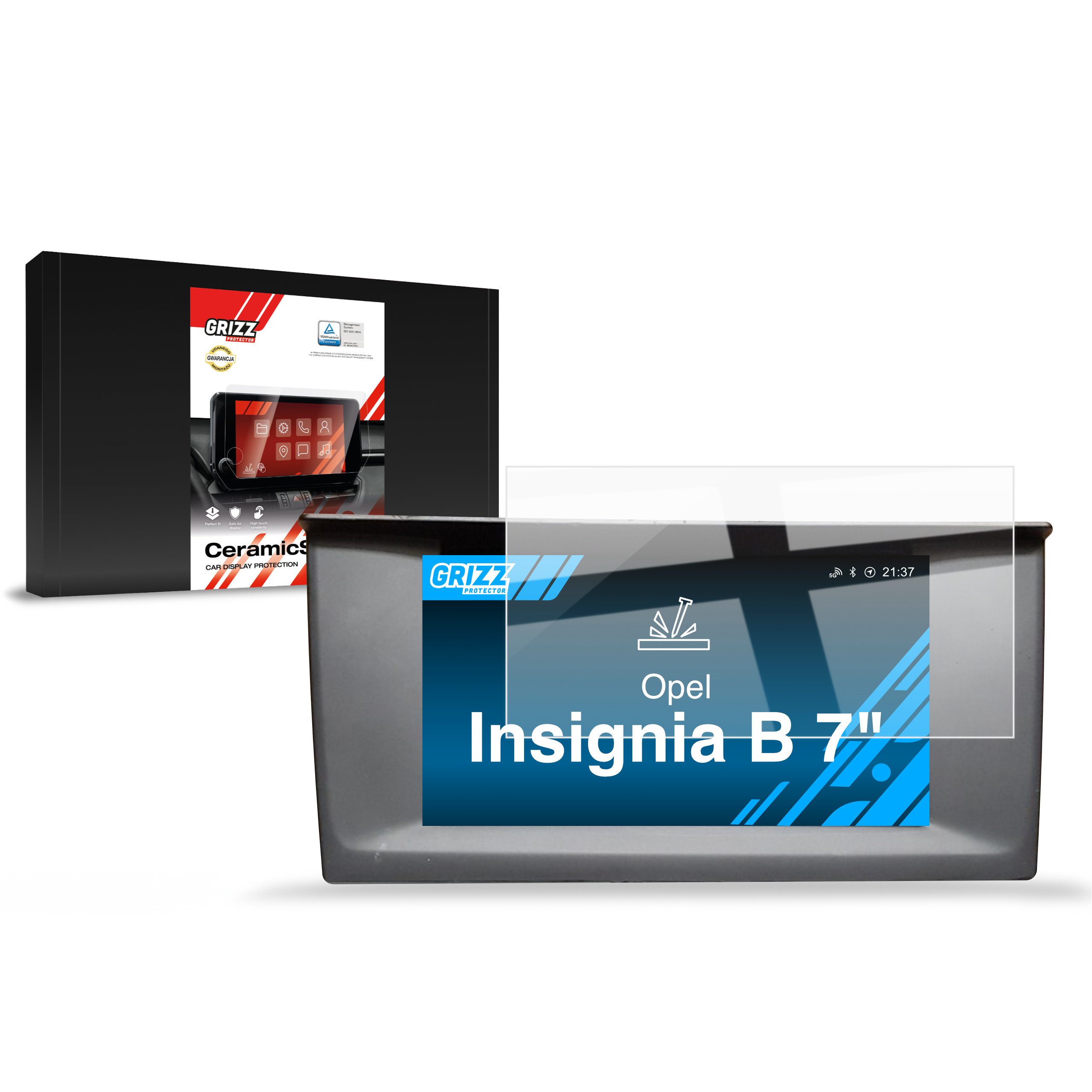 CarDisplay Protection Grizz Keramikfolie für Opel Insignia B 8