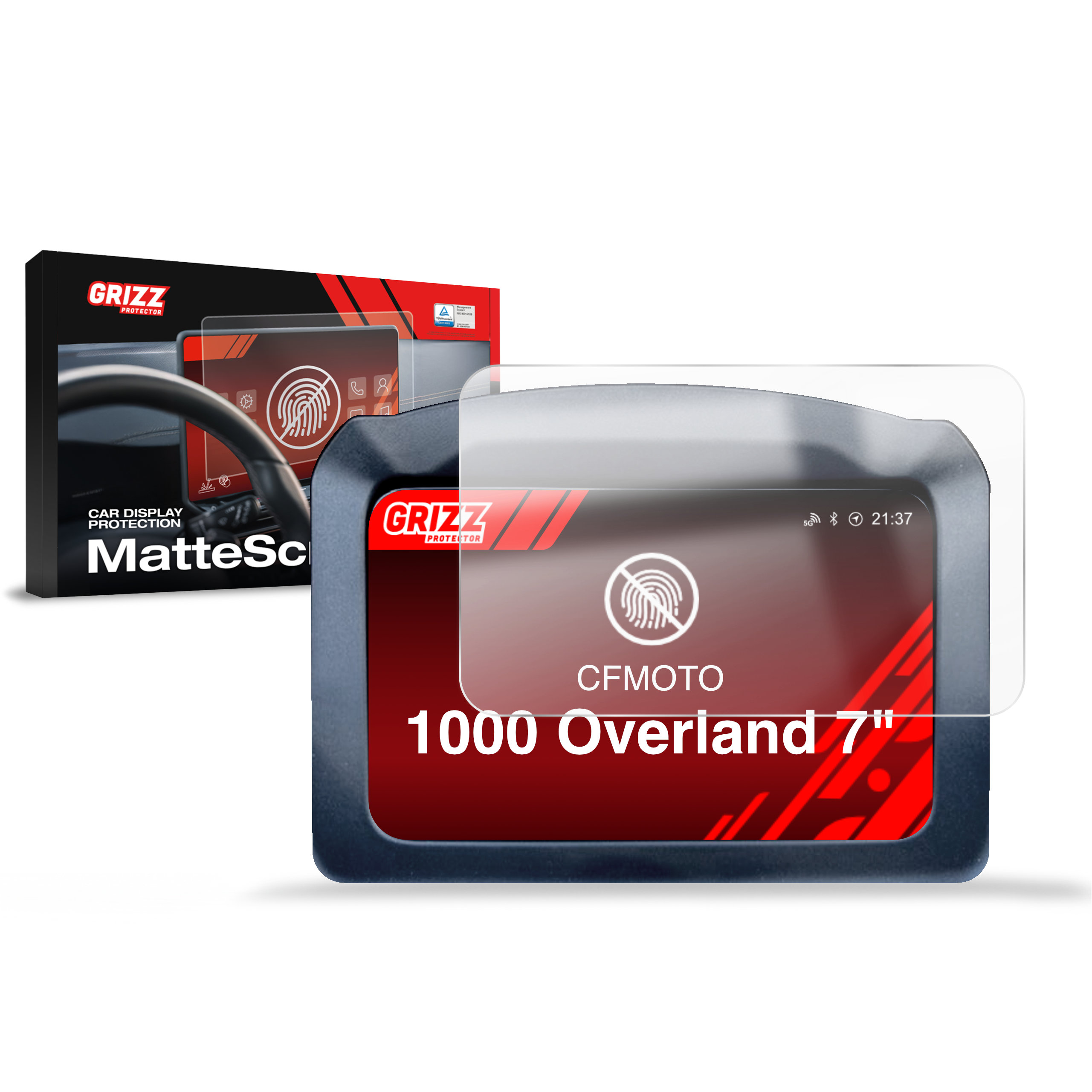 CarDisplay Protection Grizz Mattfolie für CFMOTO 1000 Overland 7