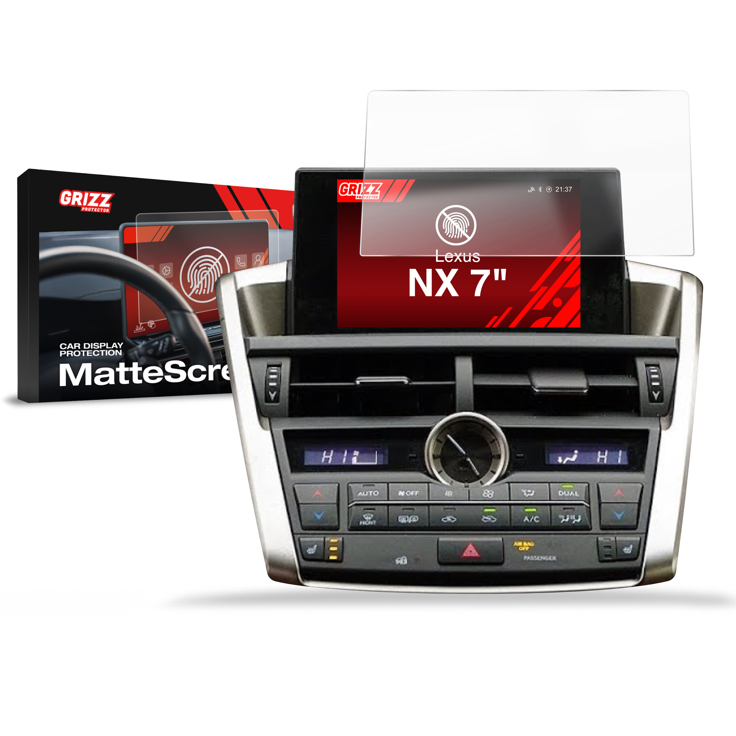 CarDisplay Protection Grizz Mattfolie für Lexus NX (2014-2017)