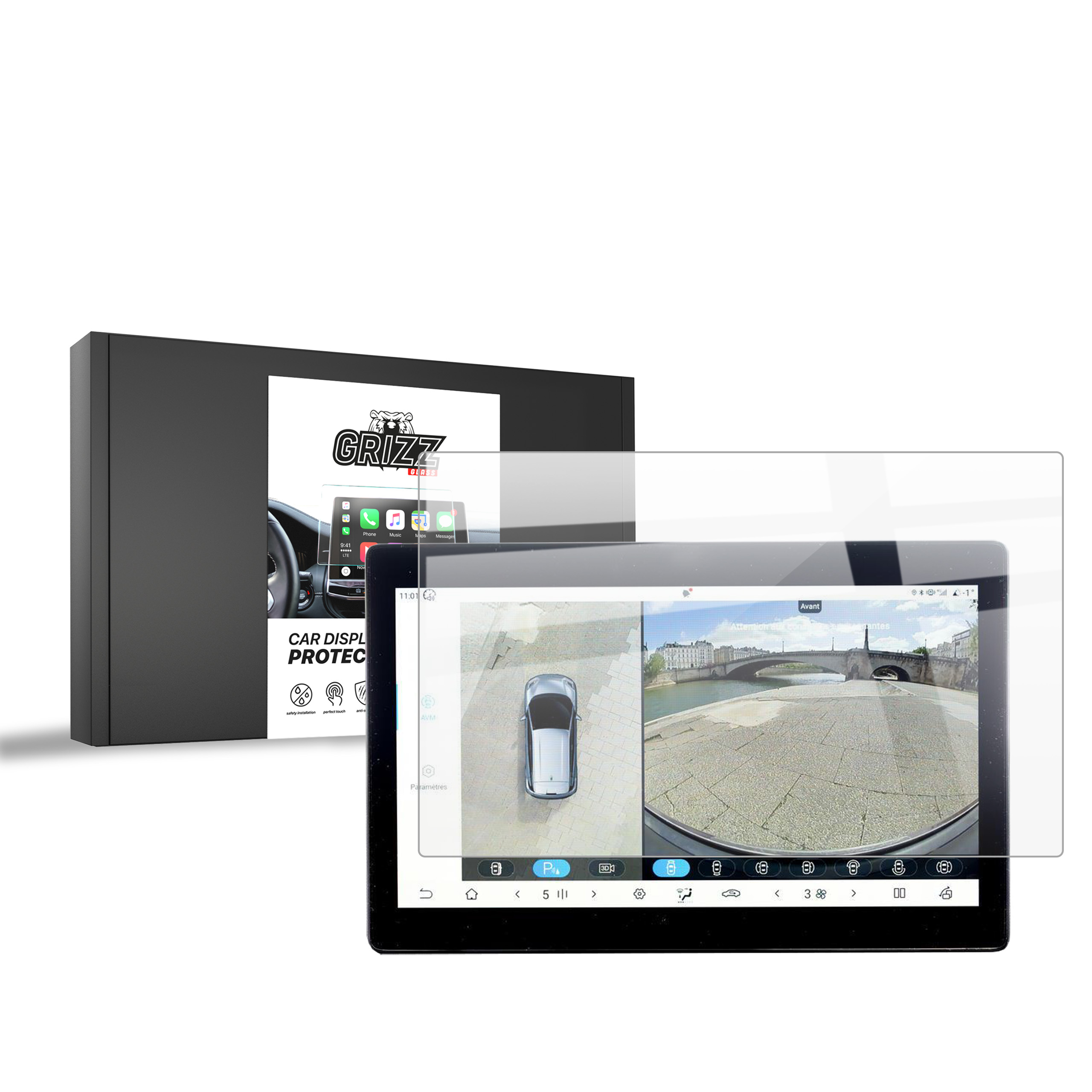 CarDisplay Protection Grizz Keramikfolie für BYD Dolphin Surf (2025)