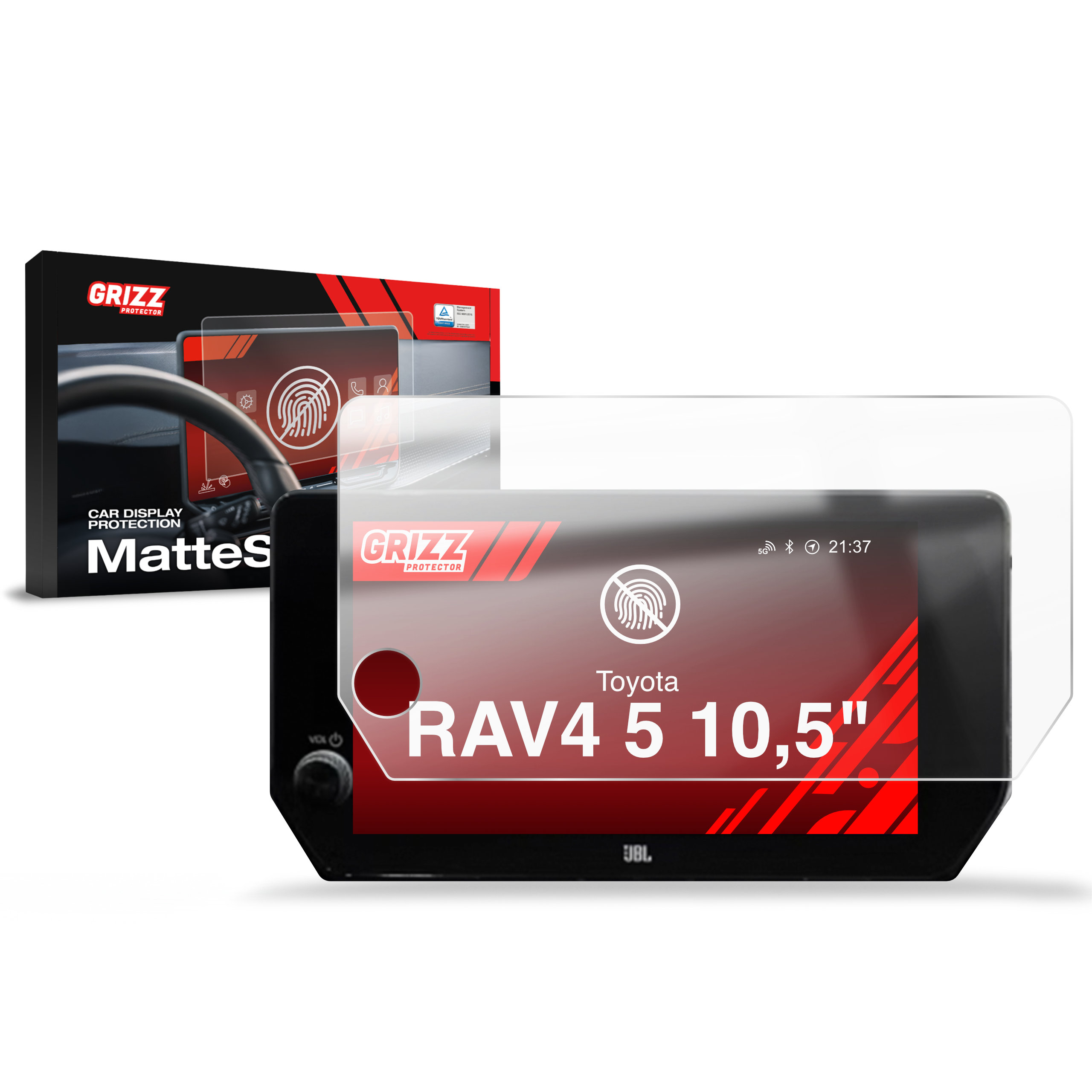 CarDisplay Protection Grizz Mattfolie für Toyota RAV4 5 (2019-2026)