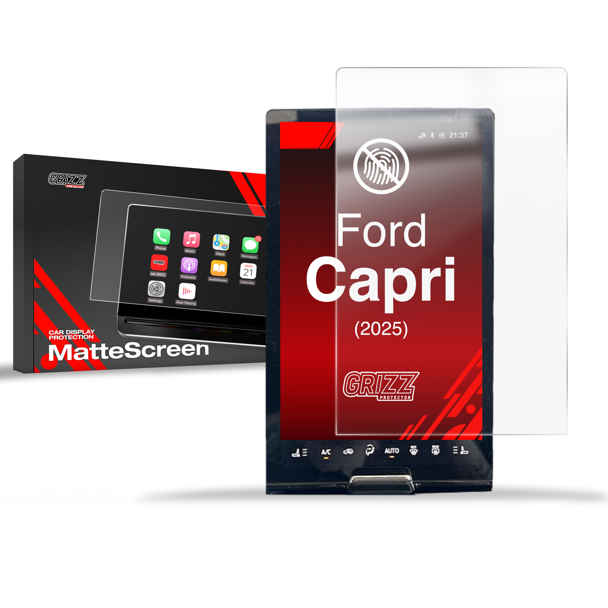 CarDisplay Protection Grizz Mattfolie für Ford Capri 14,6