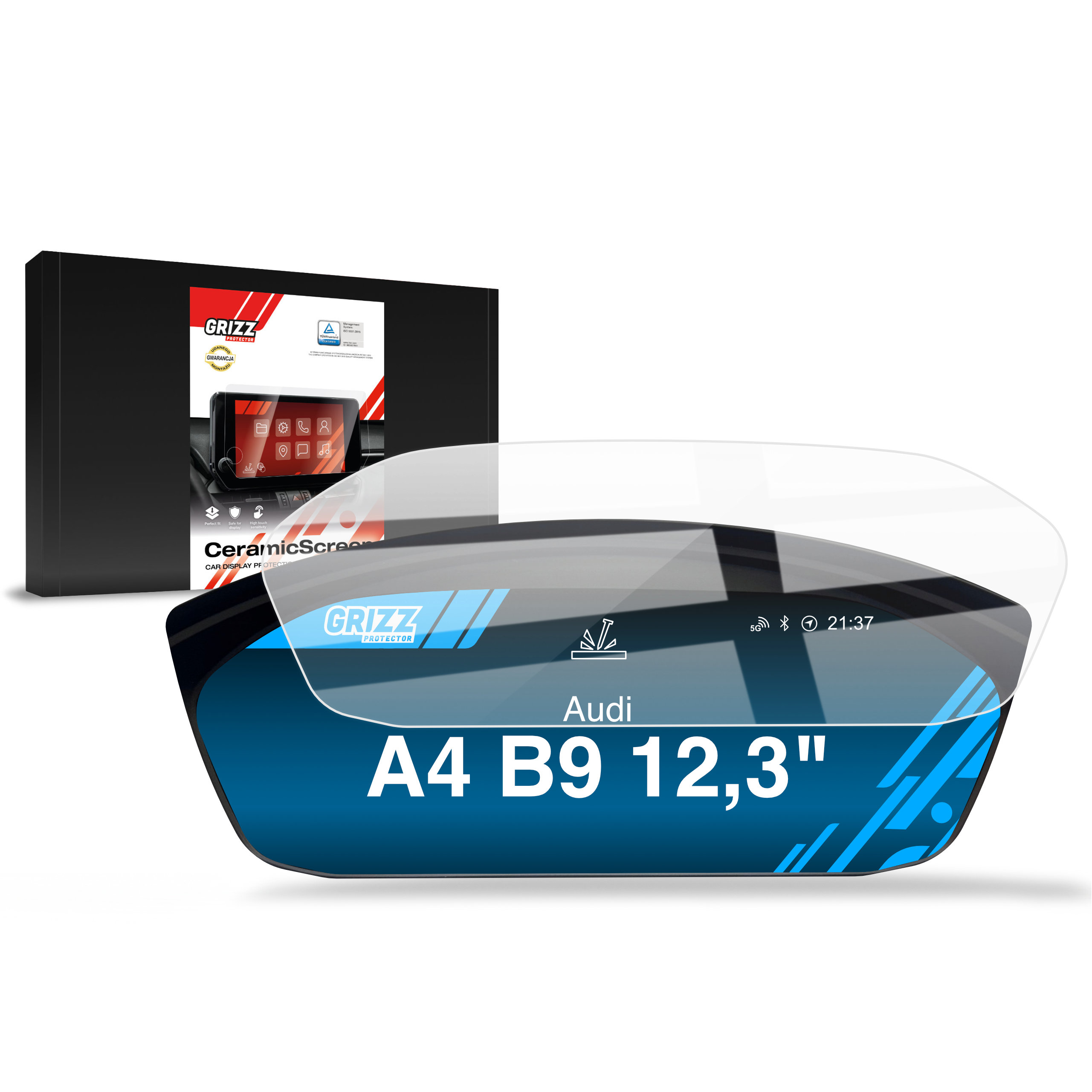 Folia ceramiczna Grizz Protector do Audi A4 B9 Virtual Cockpit Plus 12,3 (2020-...)