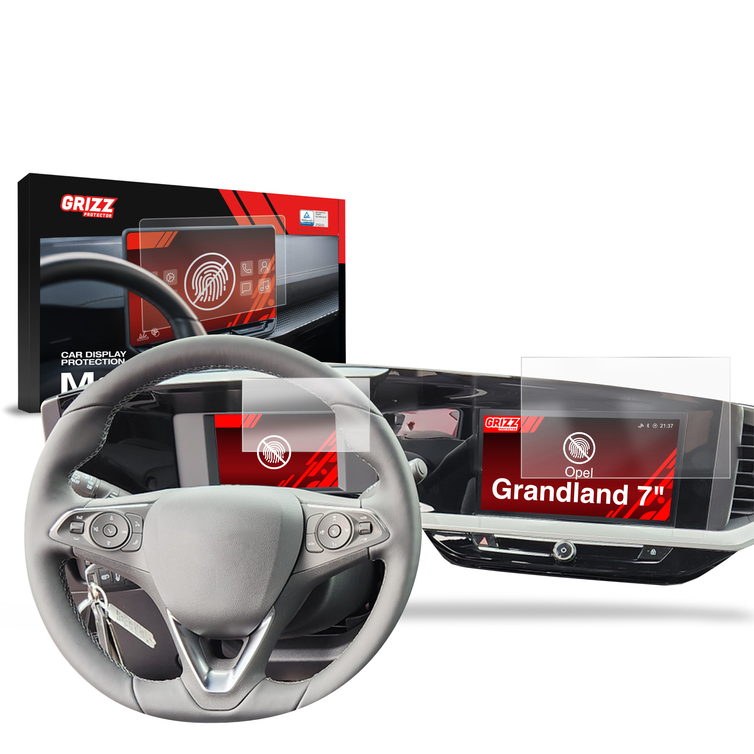 CarDisplay Protection Grizz Mattfolie für Opel Grandland 7