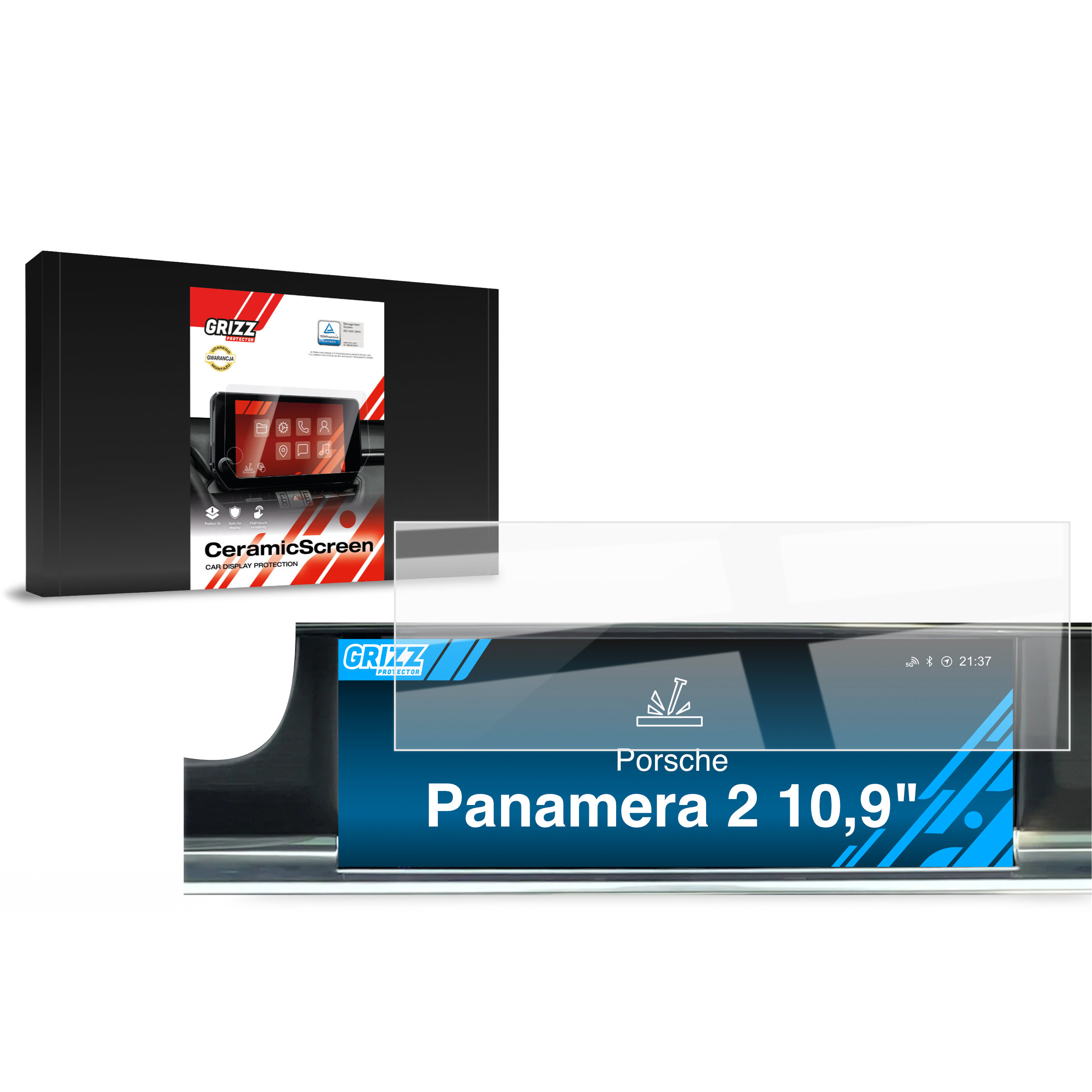 CarDisplay Protection Grizz Keramikfolie für Porsche Panamera 2 (2016-2023)