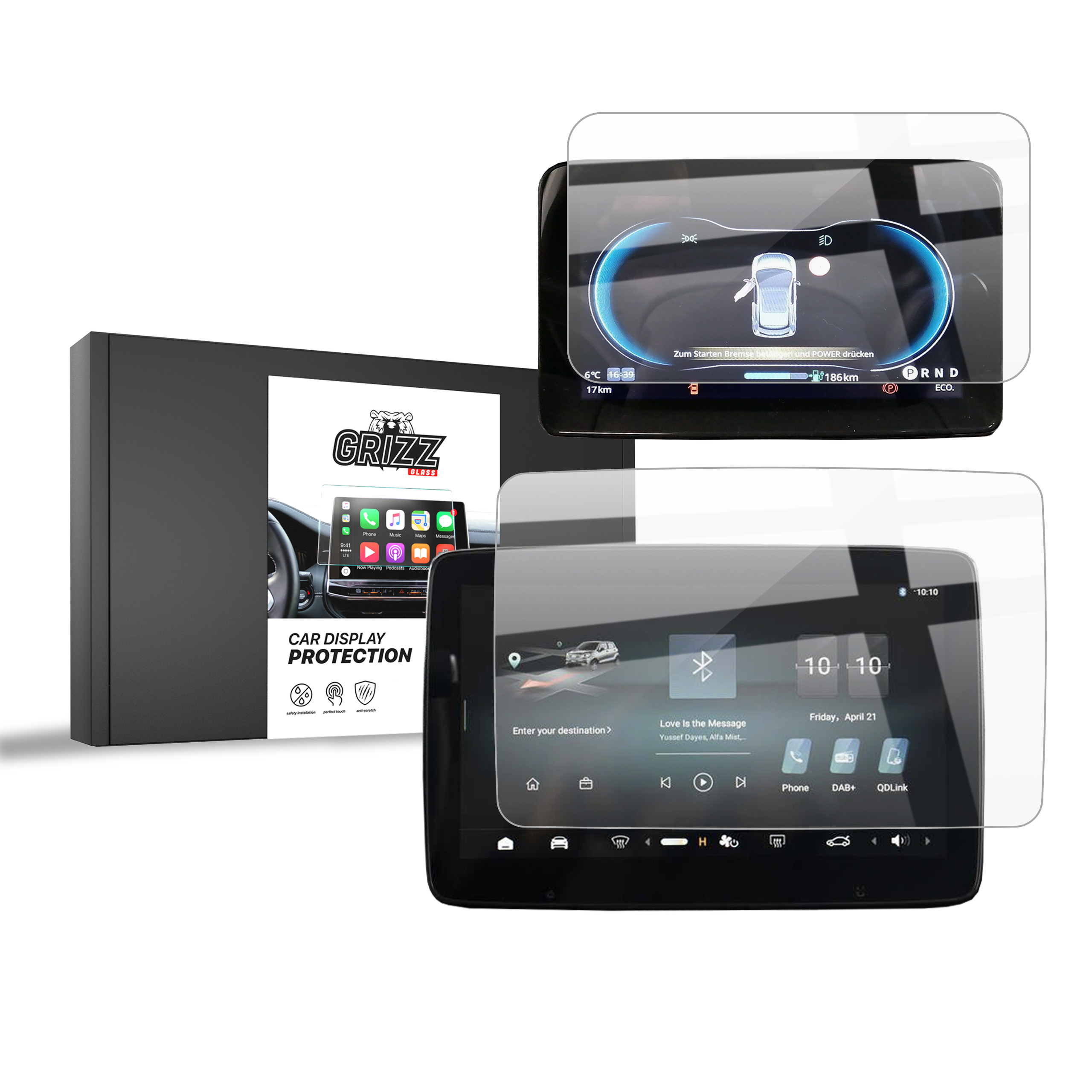 CarDisplay Protection Grizz Keramikfolie für Leapmotor T03 10,1