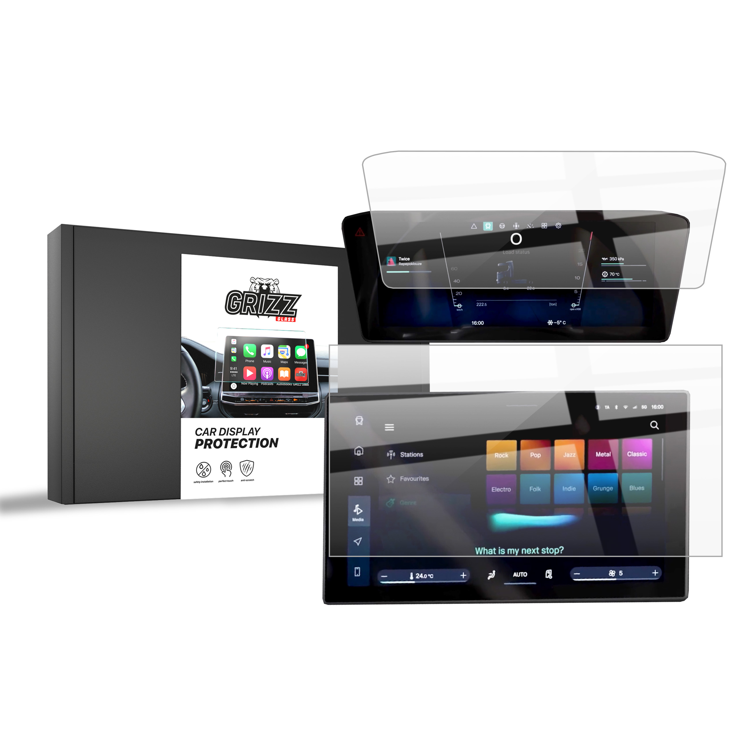 CarDisplay Protection Grizz Keramikfolie für Scania S 12,9