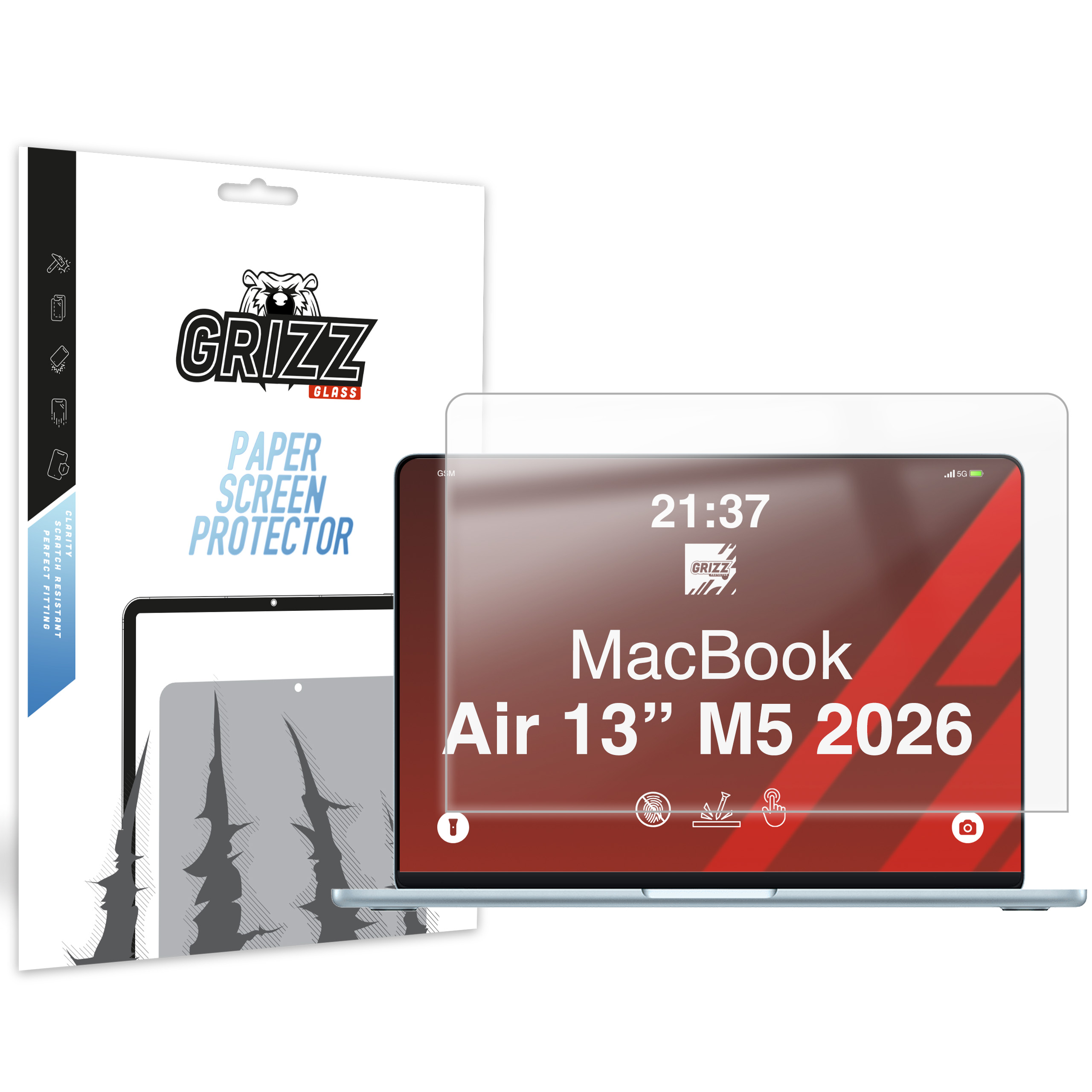 Folia matowa GrizzGlass PaperScreen do Apple MacBook Air 13