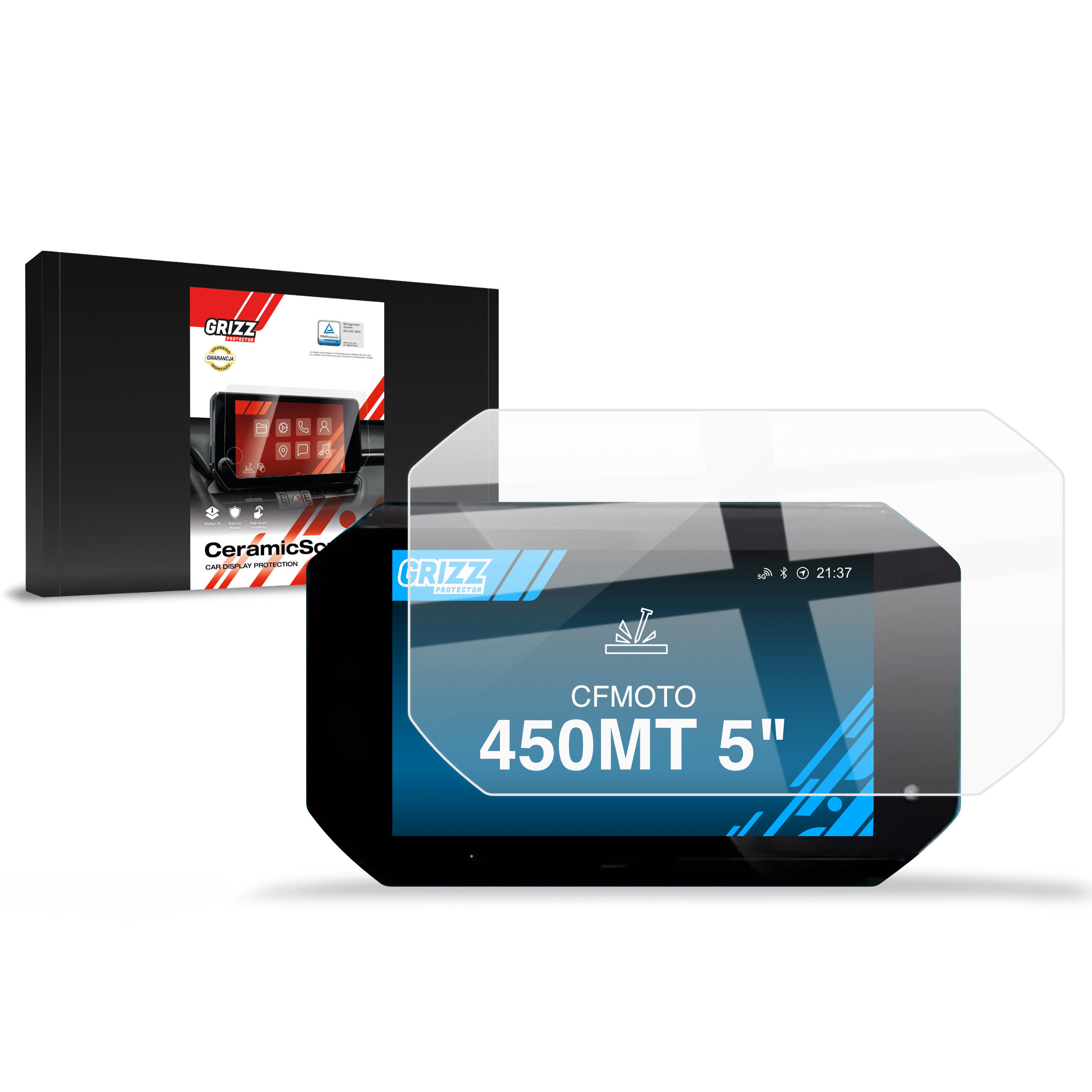 CarDisplay Protection Grizz Keramikfolie für CFMOTO 450MT 5