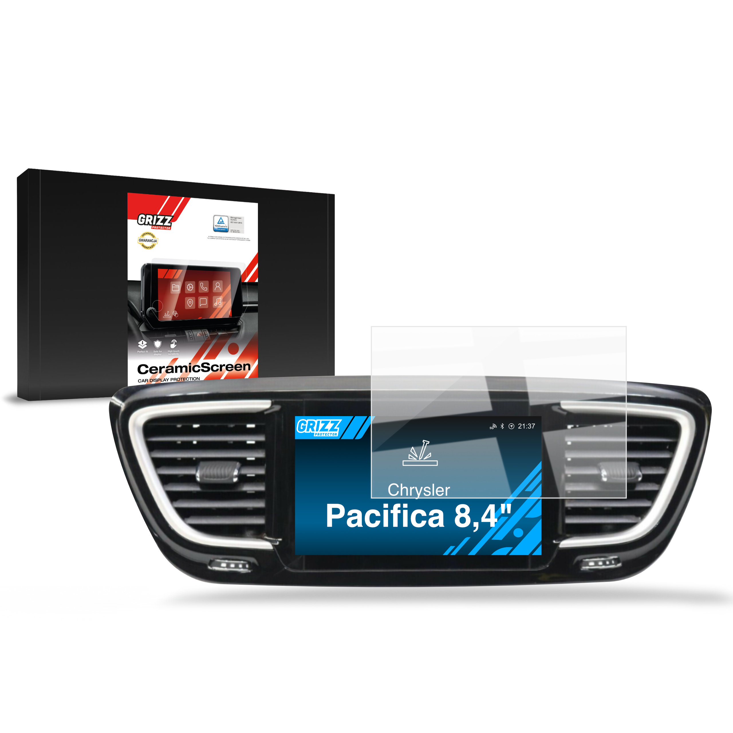 Folia ceramiczna Grizz Protector do Chrysler Pacifica Uconnect 8,4 (2016-2020)