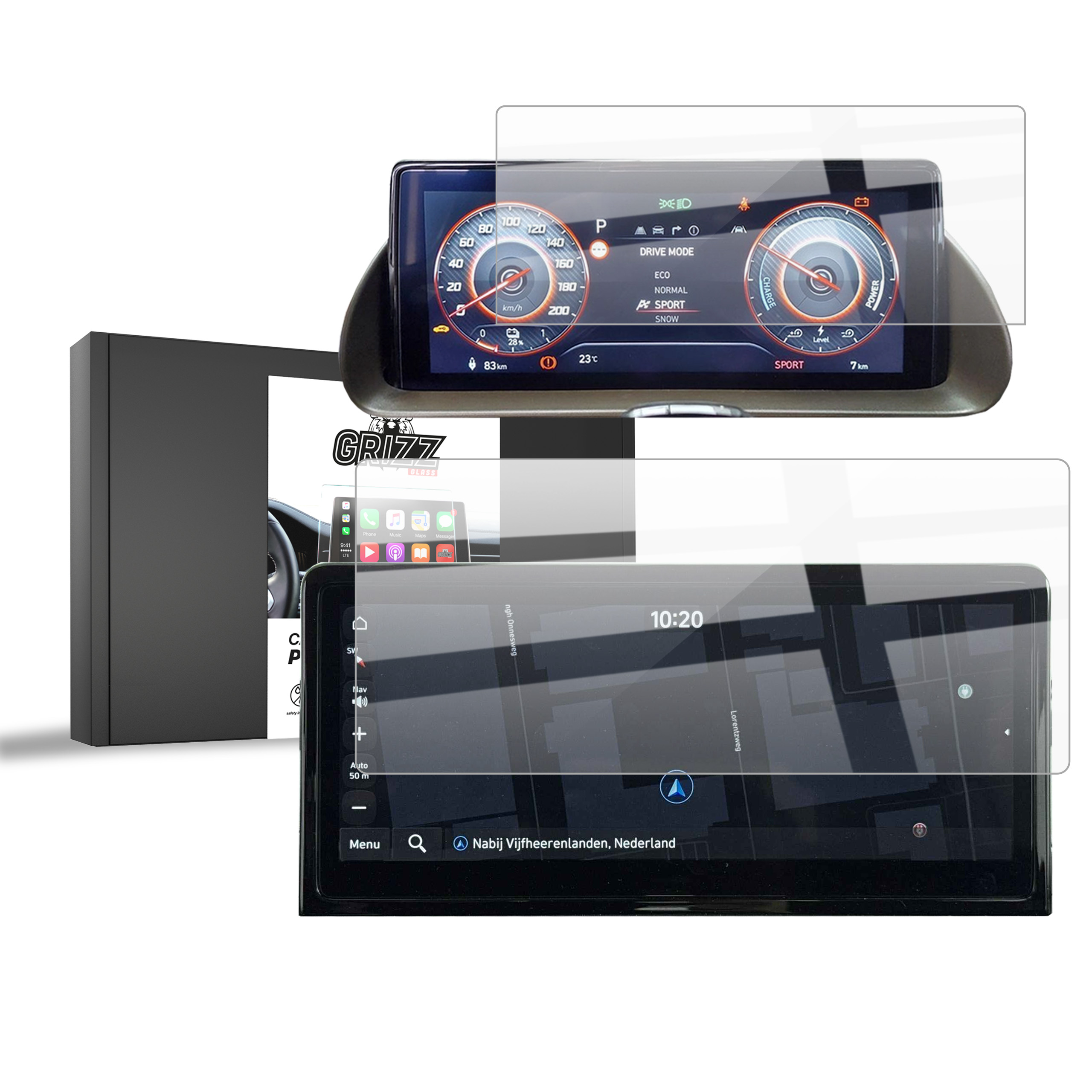 CarDisplay Protection Grizz Keramikfolie für Hyundai Inster 10,25