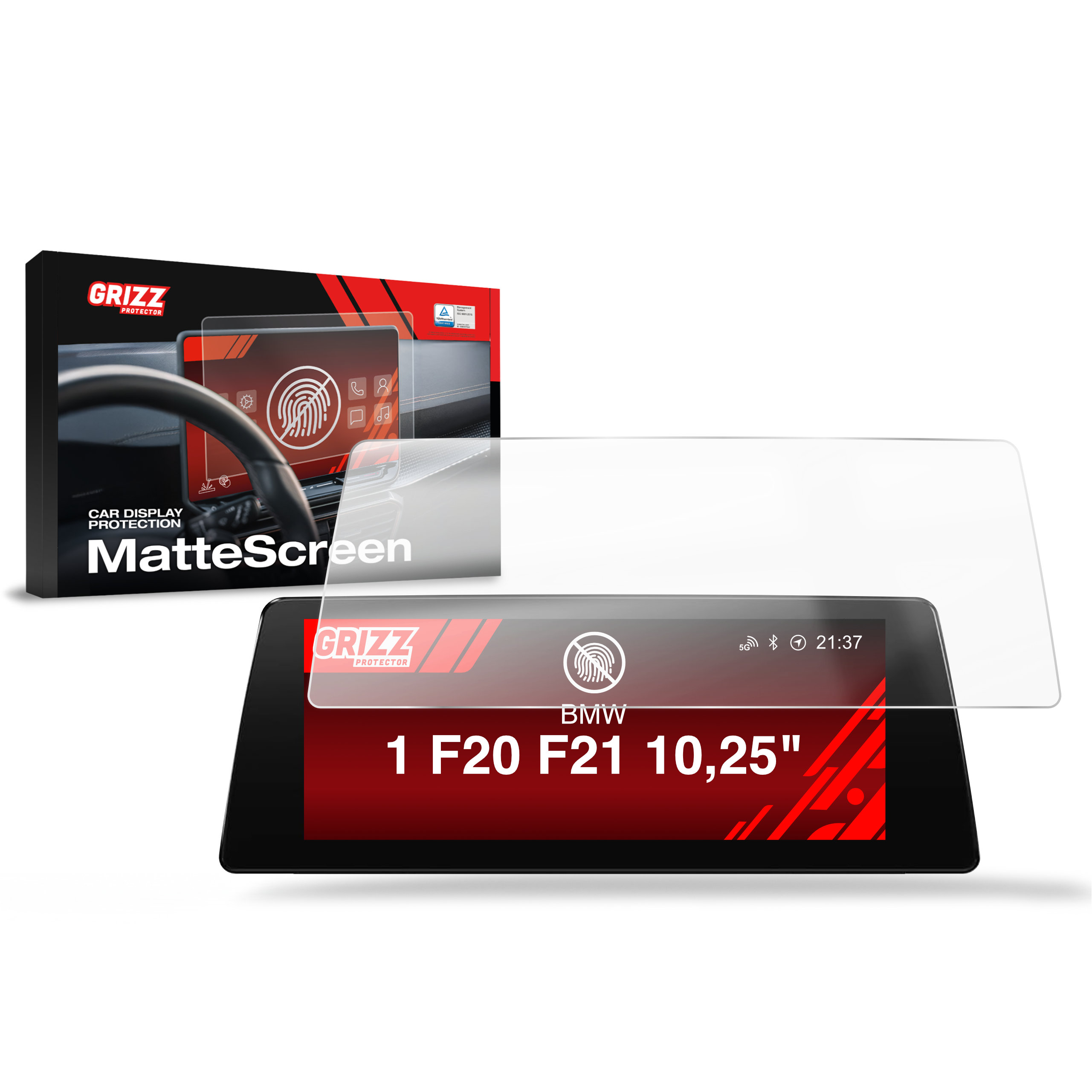 Folia matowa Grizz Protector do BMW 1 F20 F21 Android Radio 10,25