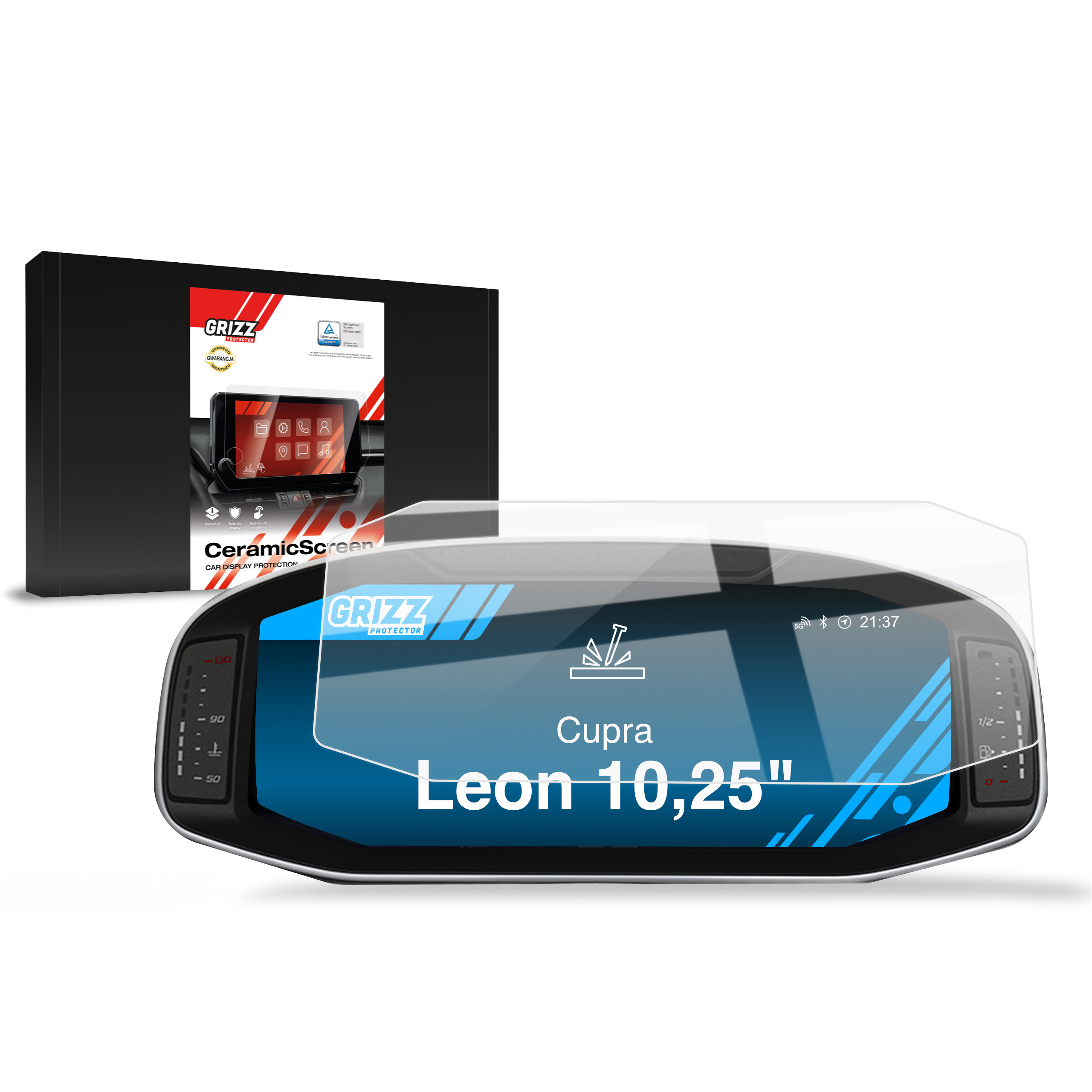 Folia ceramiczna Grizz Protector do Cupra Leon Virtual Cockpit 10,25 (2020-...)