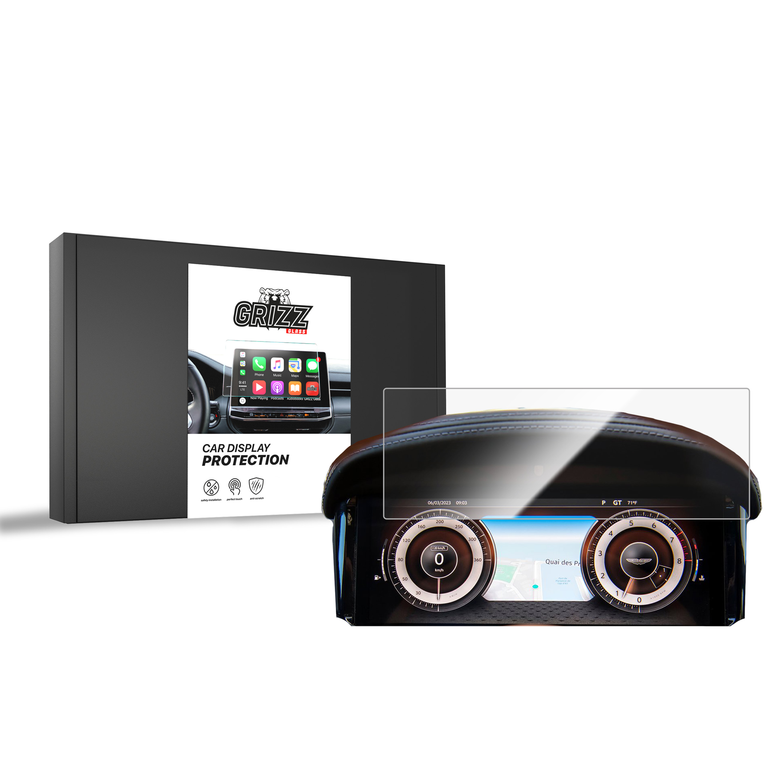 CarDisplay Protection Grizz Keramikfolie für Aston Martin DB12 (2024-2025)