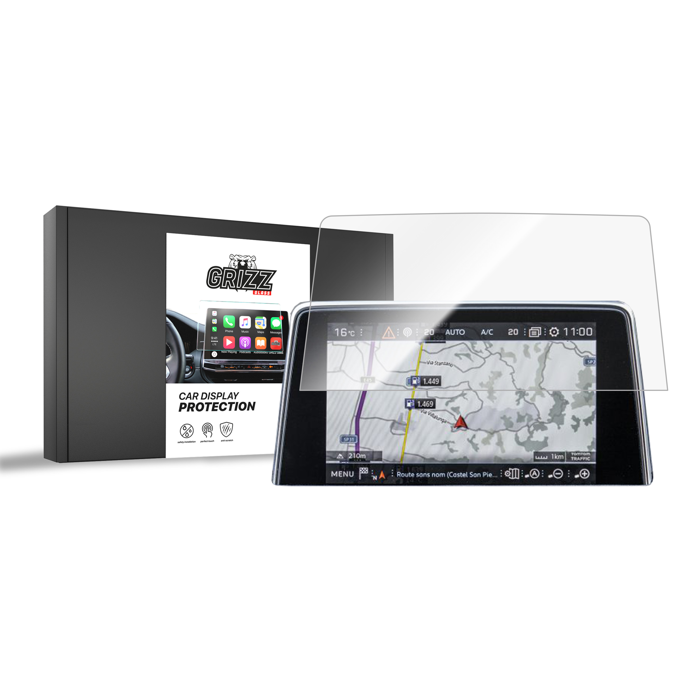 CarDisplay Protection Grizz Keramikfolie für Peugeot 5008 GT 2 (2017-2020)