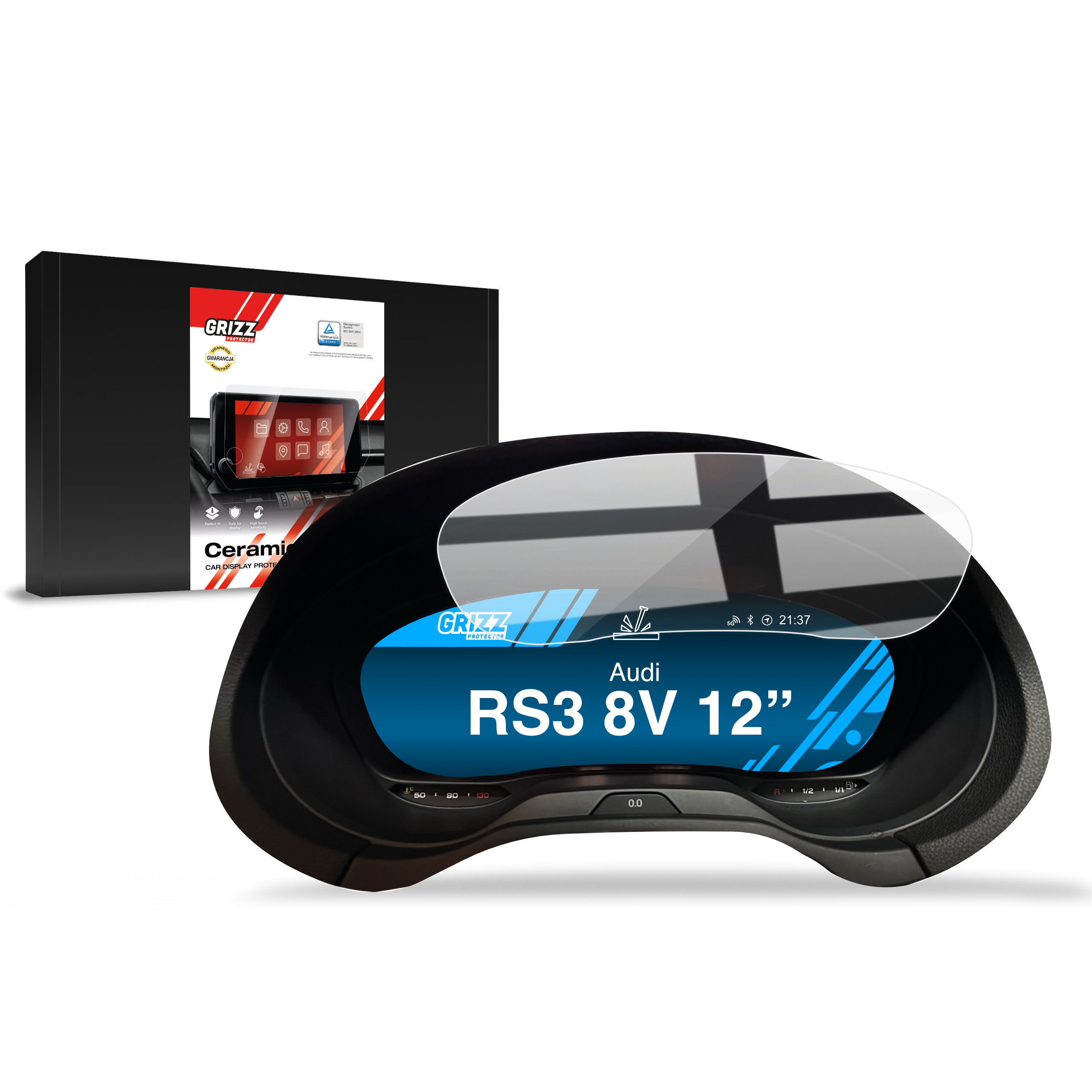 Folia ceramiczna Grizz Protector do Audi RS3 8V Virtual Cockpit Retrofit 12 (2012-2019)