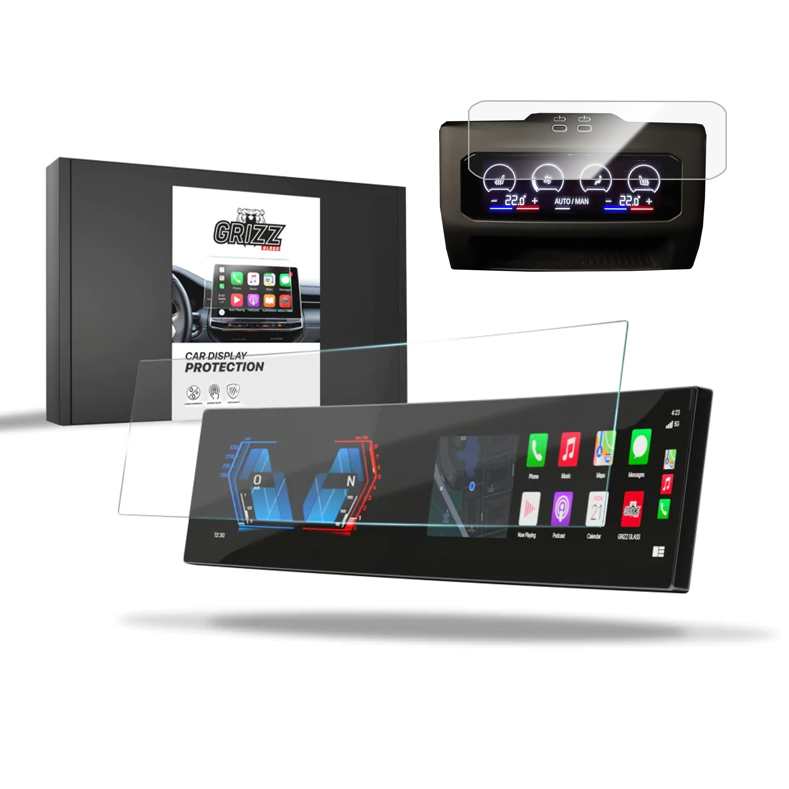 CarDisplay Protection Grizz Keramikfolie für BMW 5 G60 (2025)