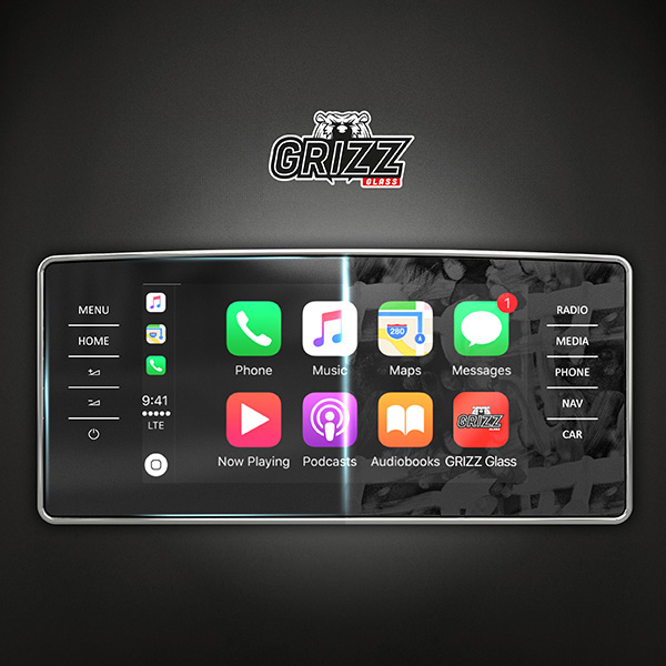 Protecție de ecran mată anti-amprentă pentru Range Rover Velar (2017-2023) de la GrizzProtector.