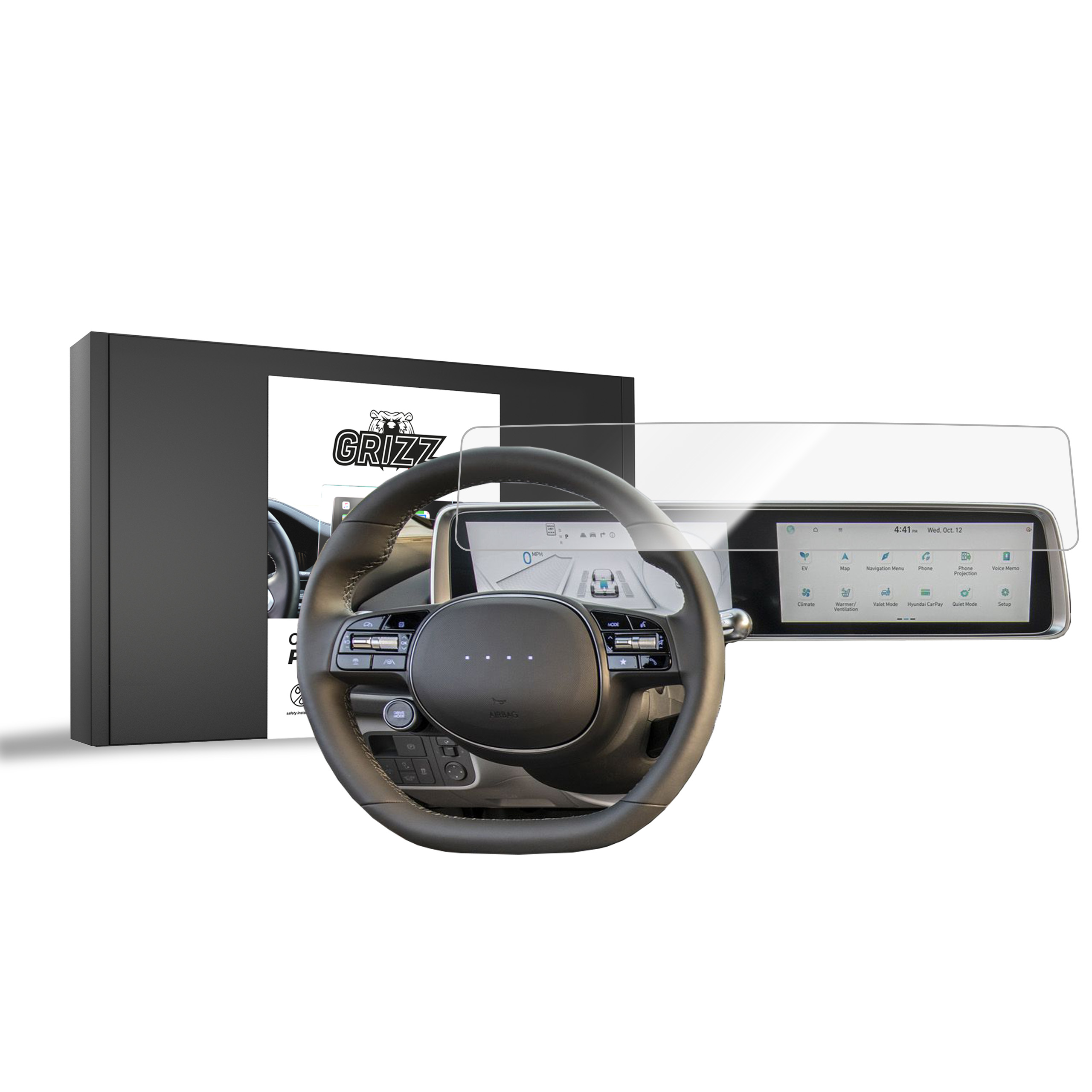 CarDisplay Protection Grizz Keramikfolie für Hyundai Ioniq 6 (2022-2025)