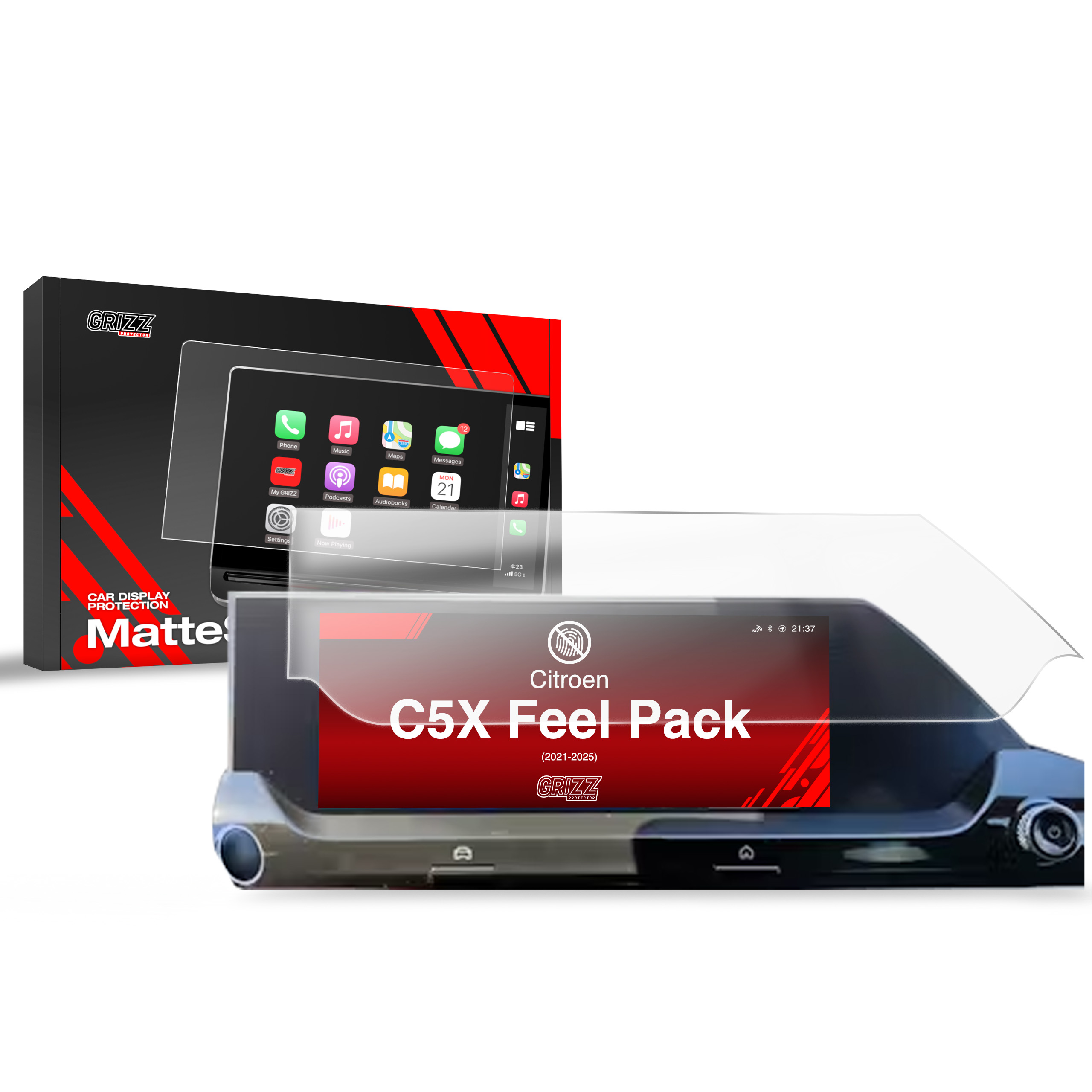 CarDisplay Protection Grizz Mattfolie für Citroen C5X 10