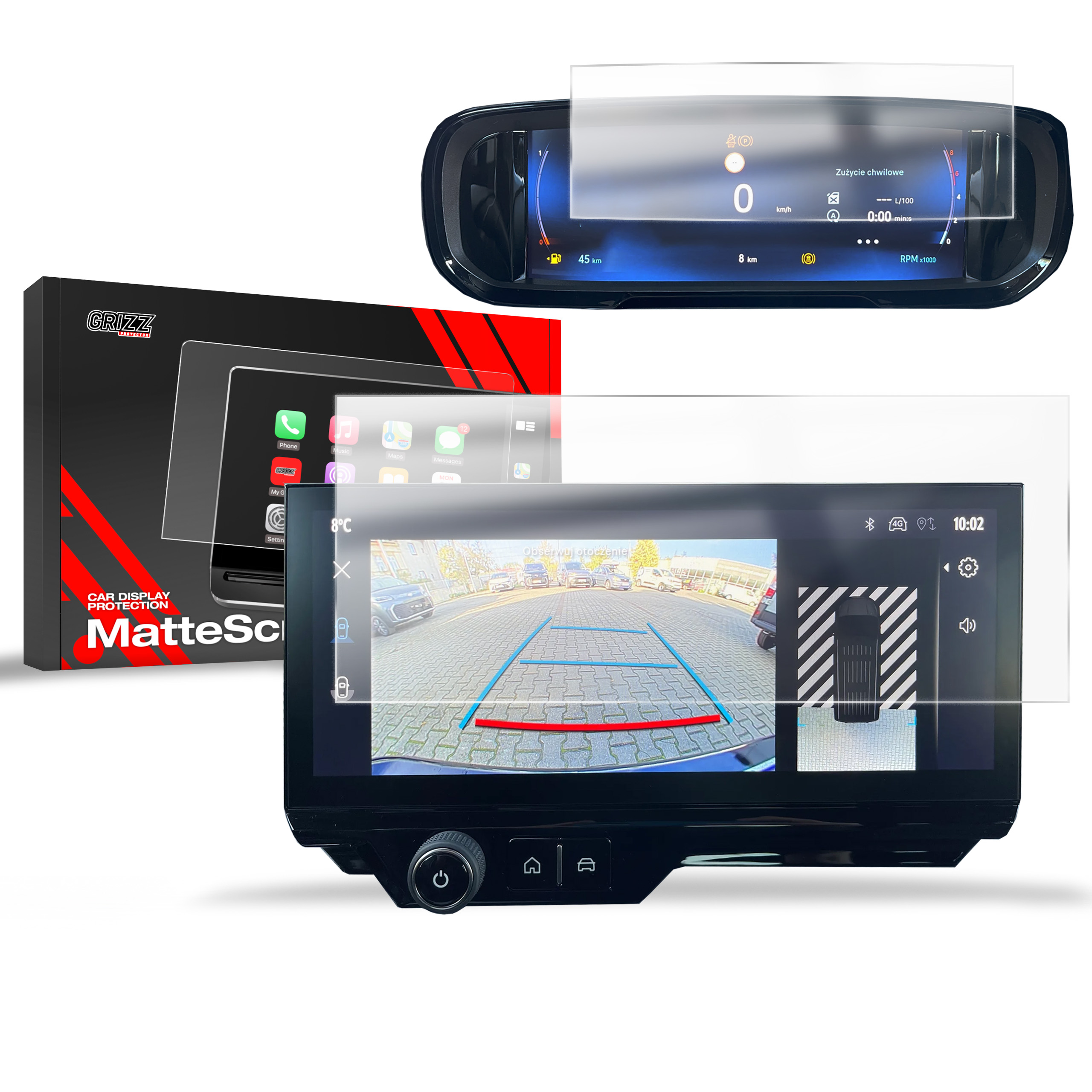 CarDisplay Protection Grizz Mattfolie für Opel Combo 4 10