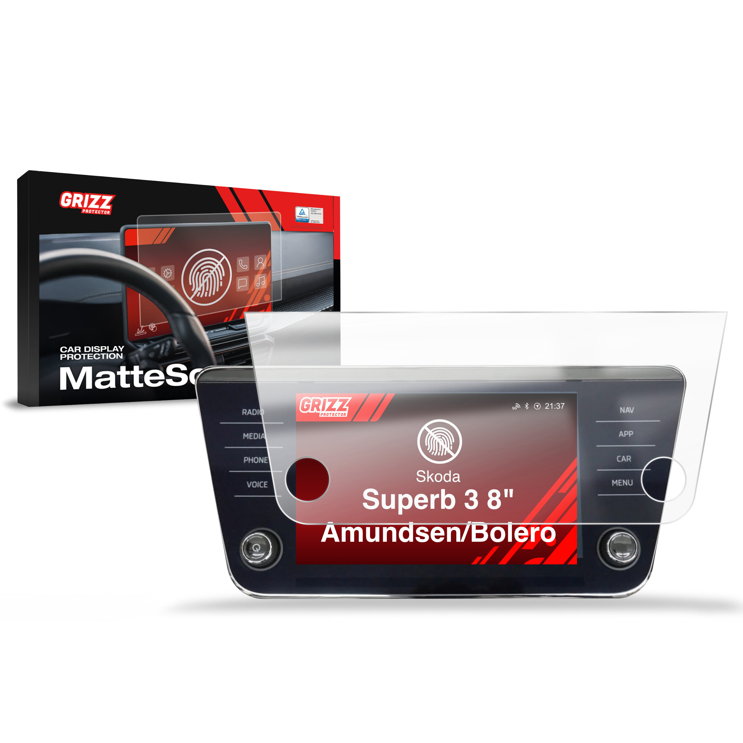 Folia matowa Grizz Protector do Skoda Superb 3 8