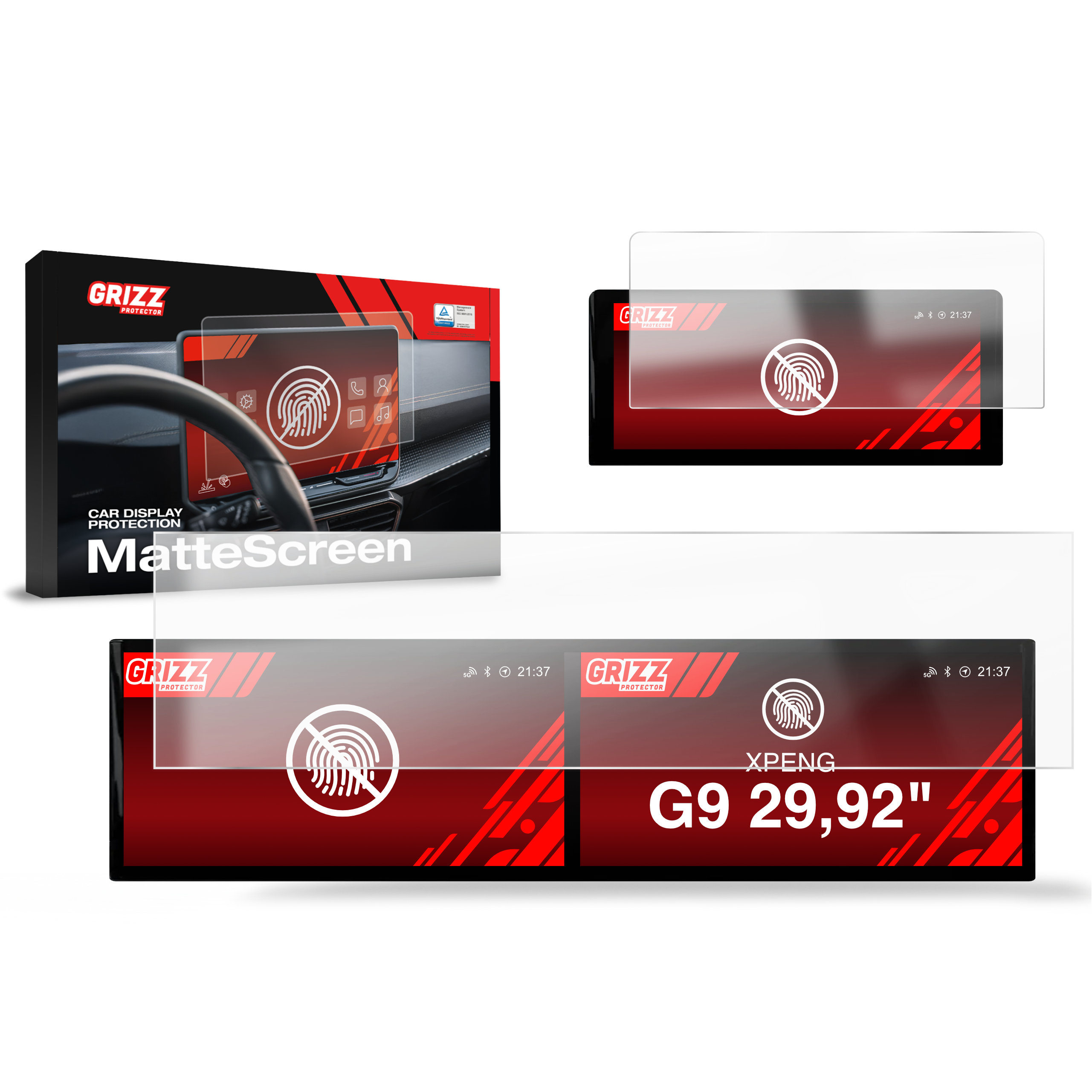CarDisplay Protection Grizz Mattfolie für XPENG G9 29,92