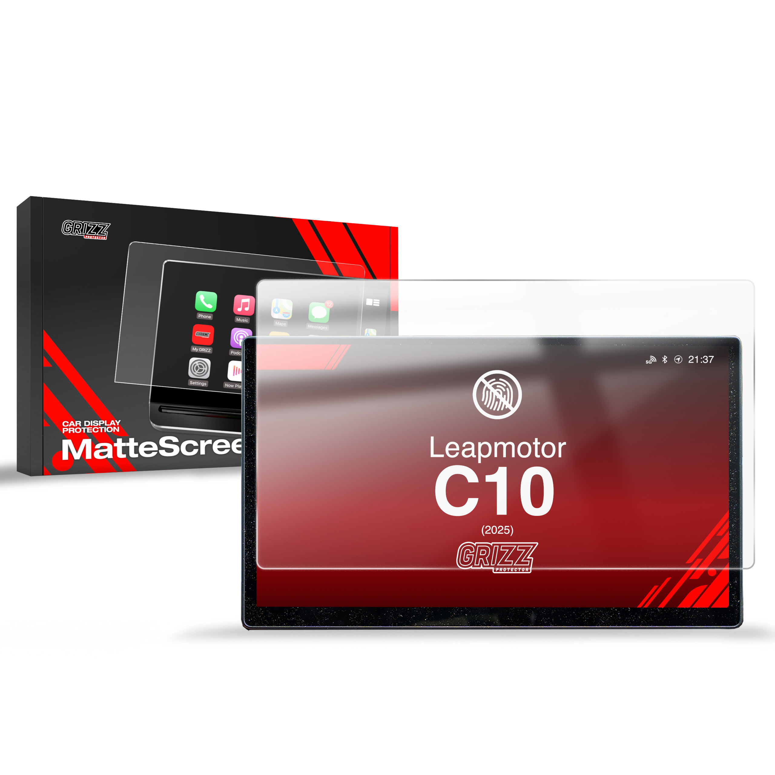 Folie de protecție GrizzProtector pentru Leapmotor C10 14,6" (2025), mată, anti-amprentă, cu ambalaj & pe ecran.