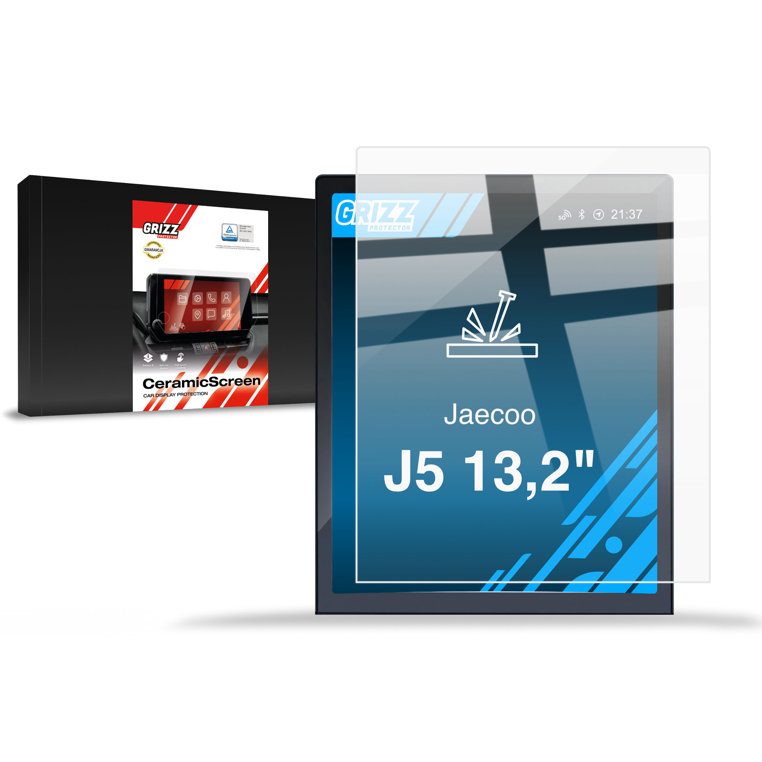CarDisplay Protection Grizz Keramikfolie für Jaecoo J5 13,2