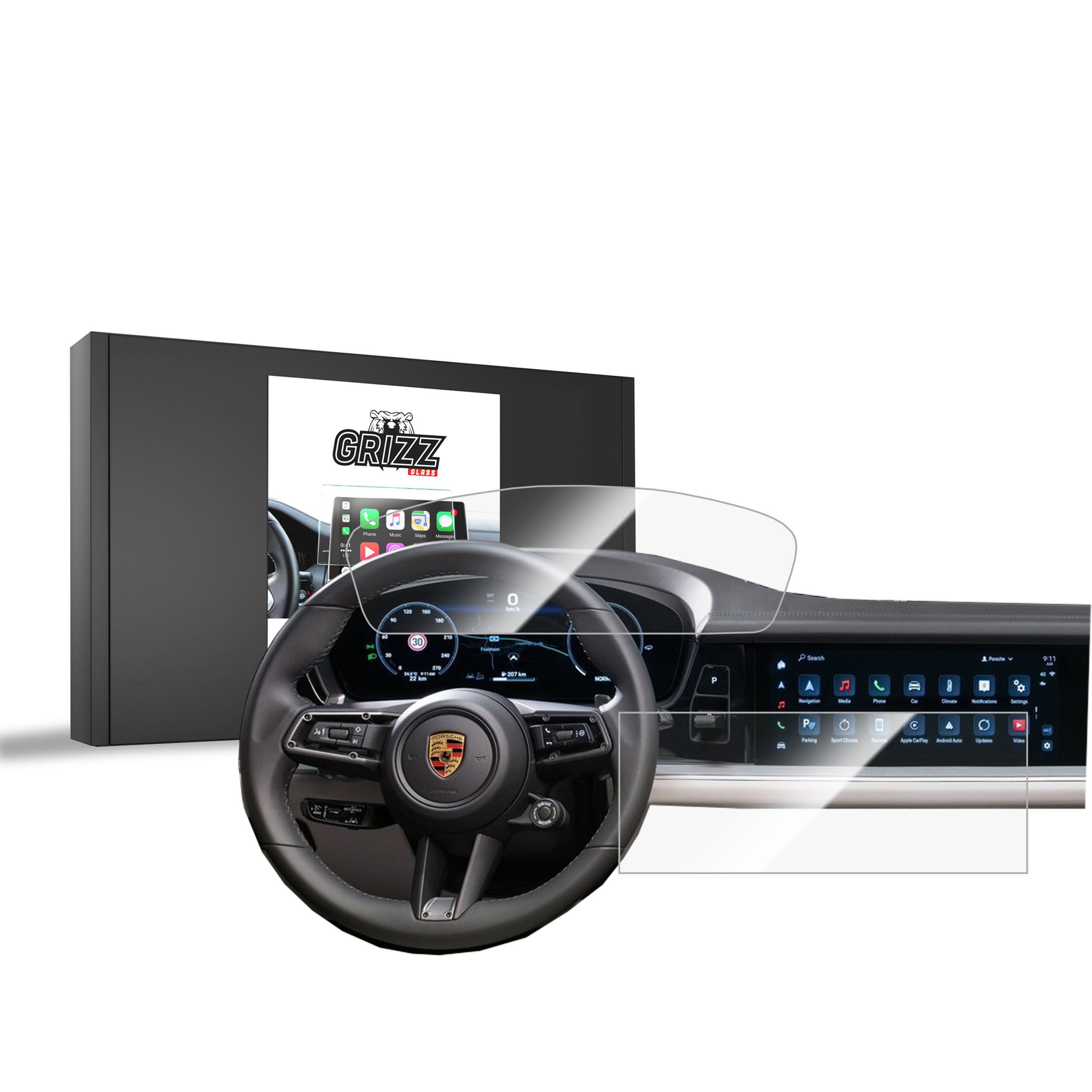 CarDisplay Protection Grizz Keramikfolie für Porsche Panamera 3 (2024-2025)