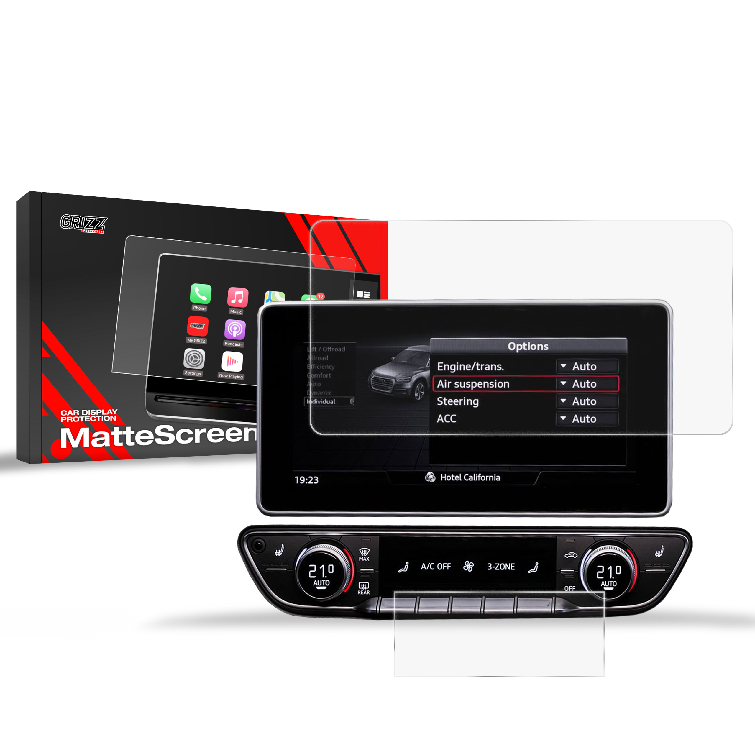 CarDisplay Protection Grizz Mattfolie für Audi Q5 8,3