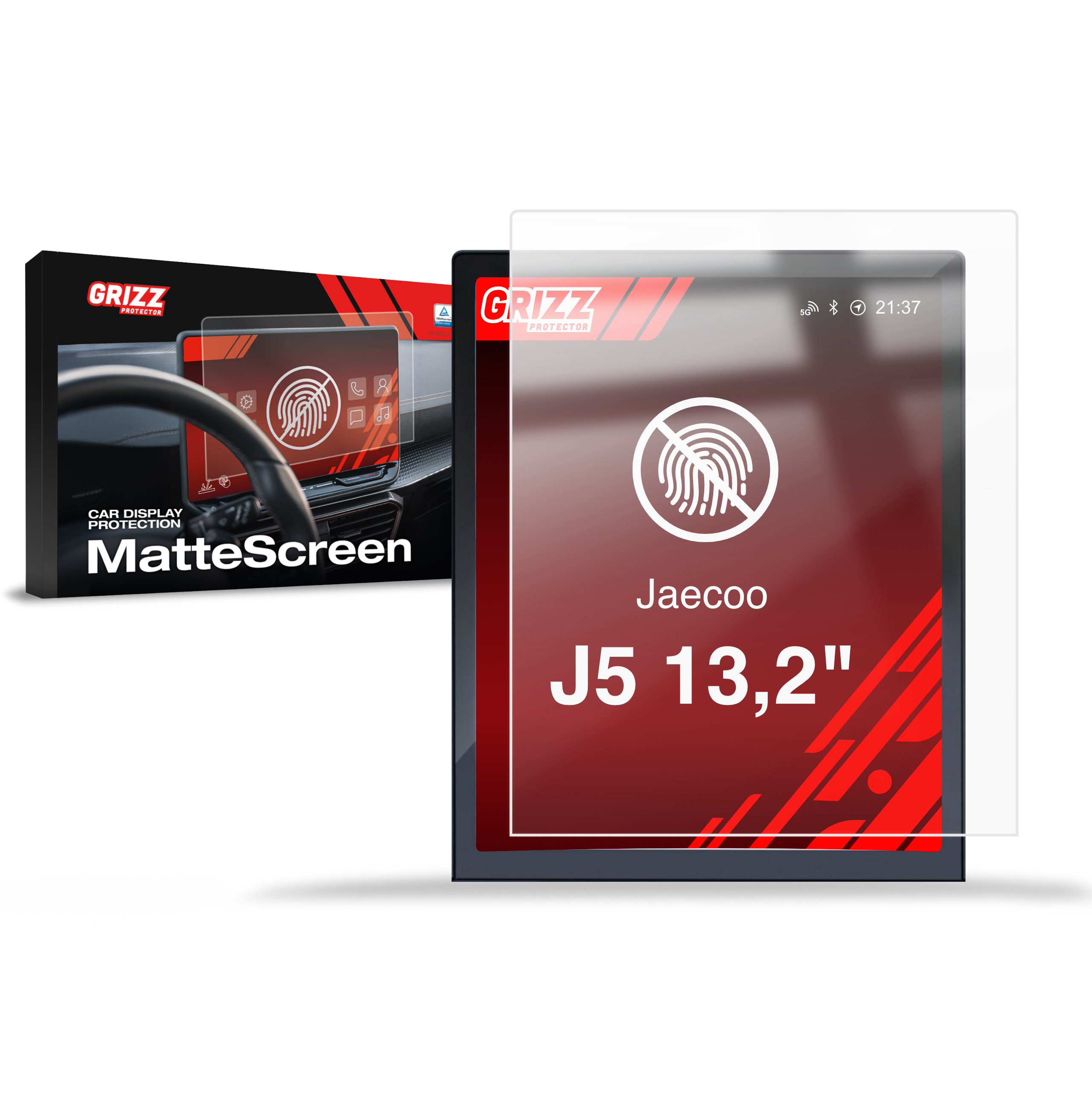 CarDisplay Protection Grizz Mattfolie für Jaecoo J5 13,2