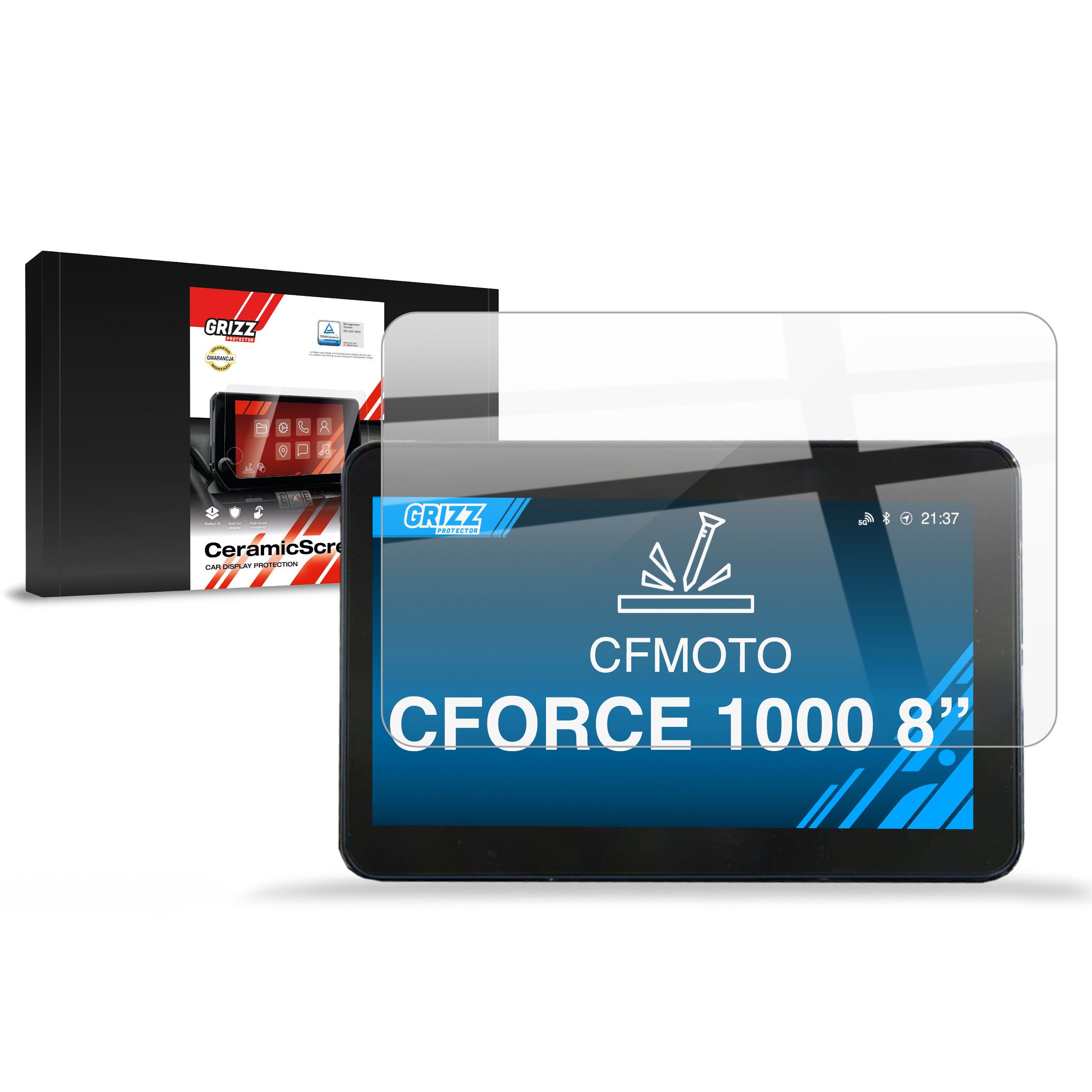 CarDisplay Protection Grizz Keramikfolie für CFMOTO CFORCE 1000 8