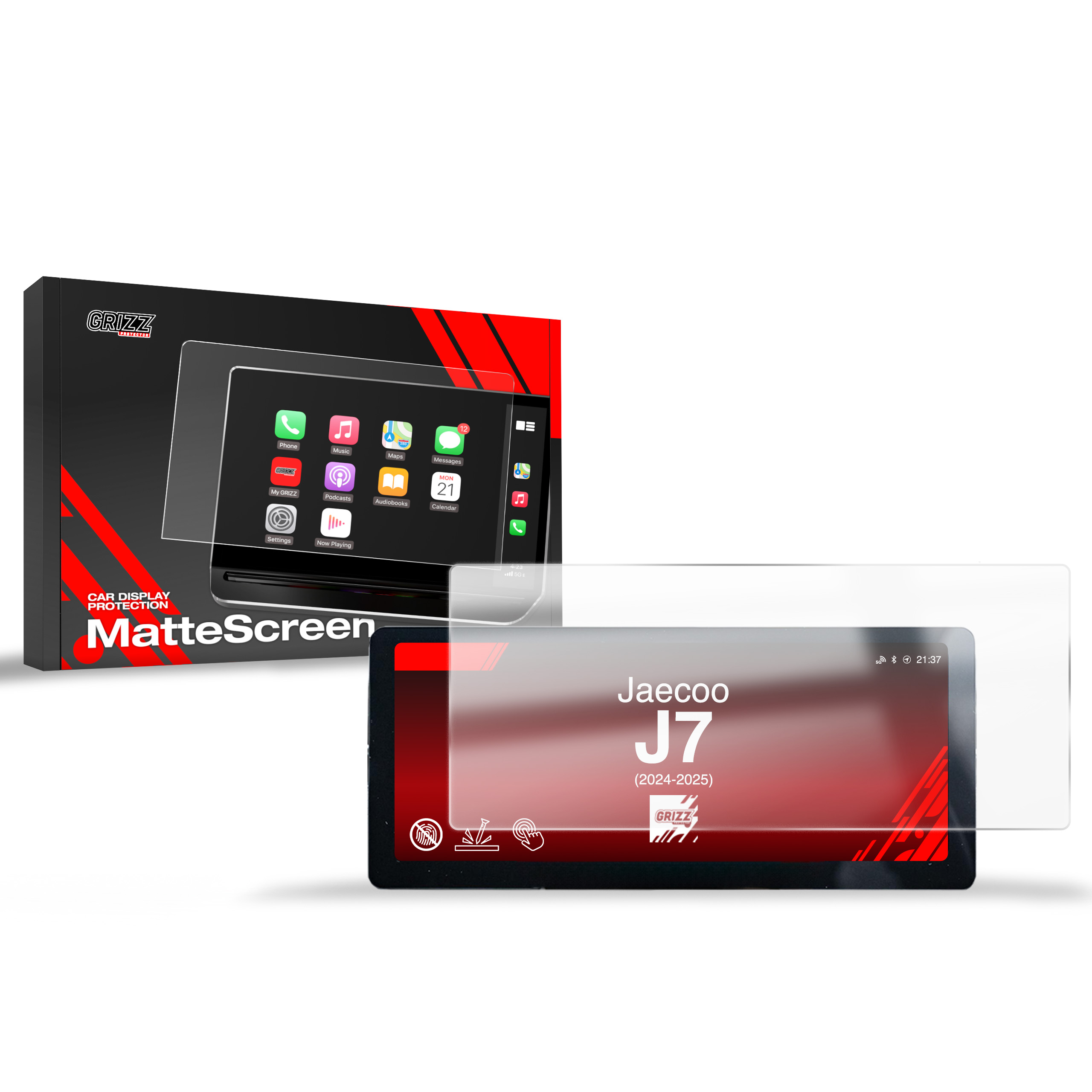 CarDisplay Protection Grizz Mattfolie für Jaecoo J7 (2024-2025)