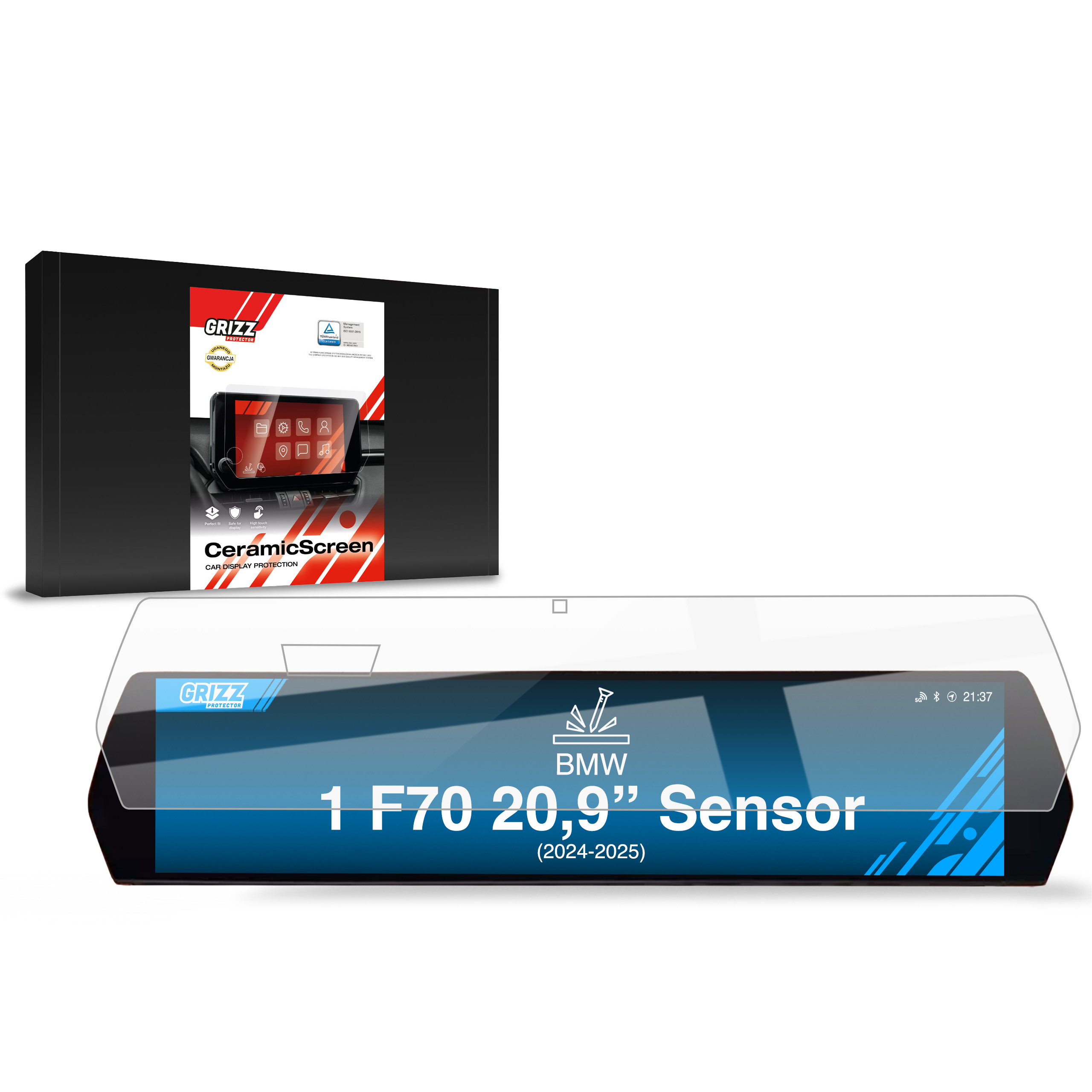CarDisplay Protection Grizz Keramikfolie für BMW 1 F70 Sensor (2024-2025)