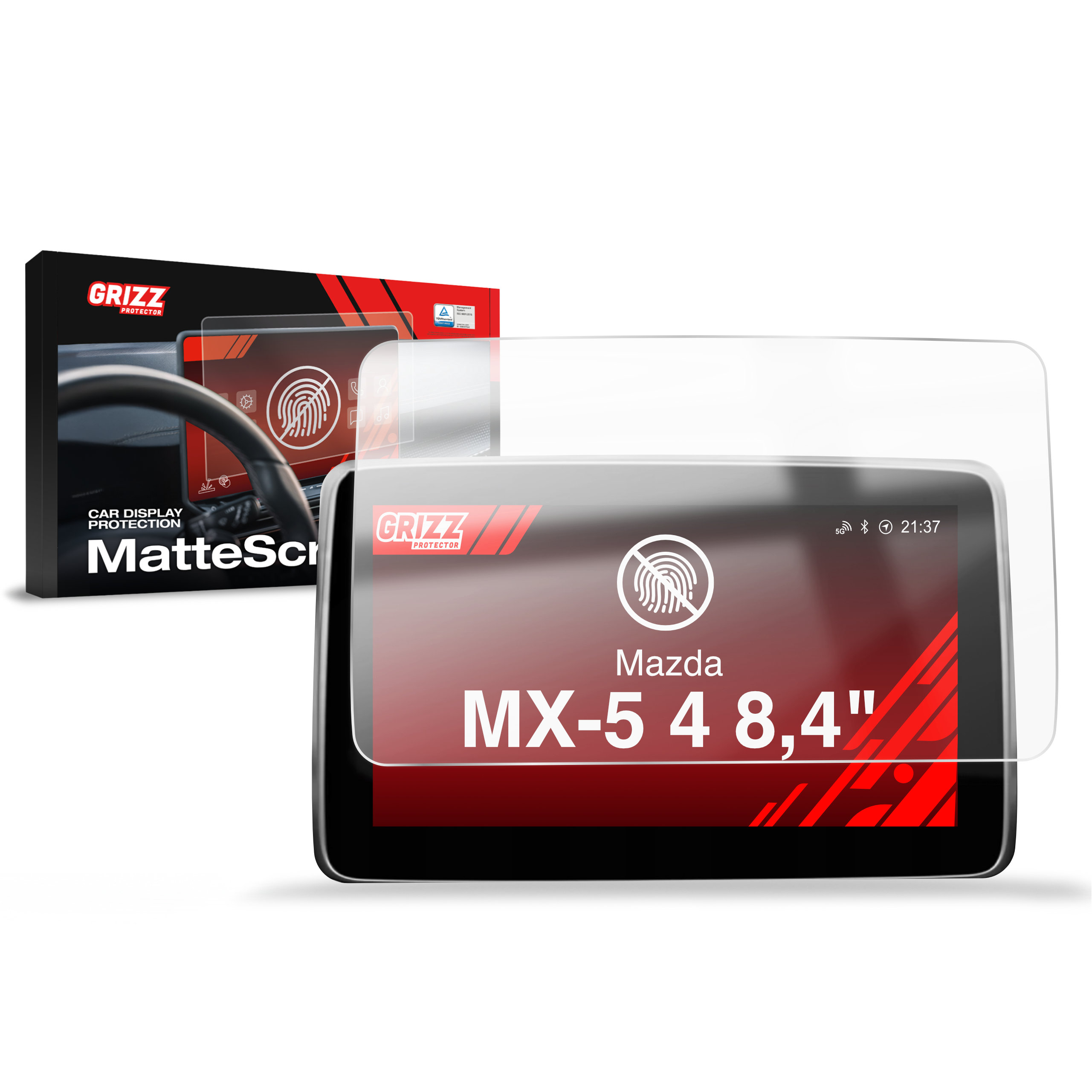 CarDisplay Protection Grizz Mattfolie für Mazda MX-5 4 (2015-...)