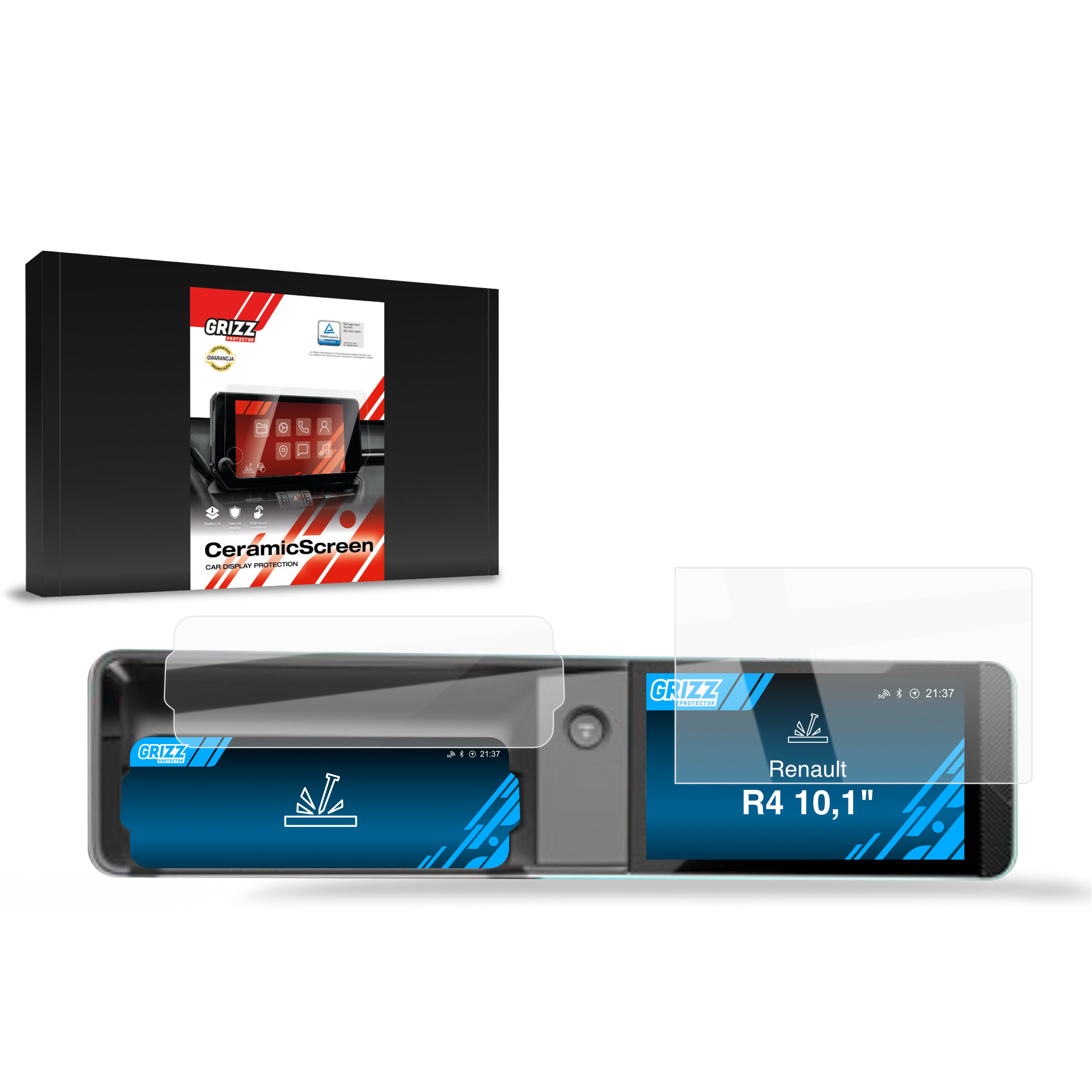 Folia ceramiczna Grizz Protector do Renault R4 E-Tech Electric 10,1