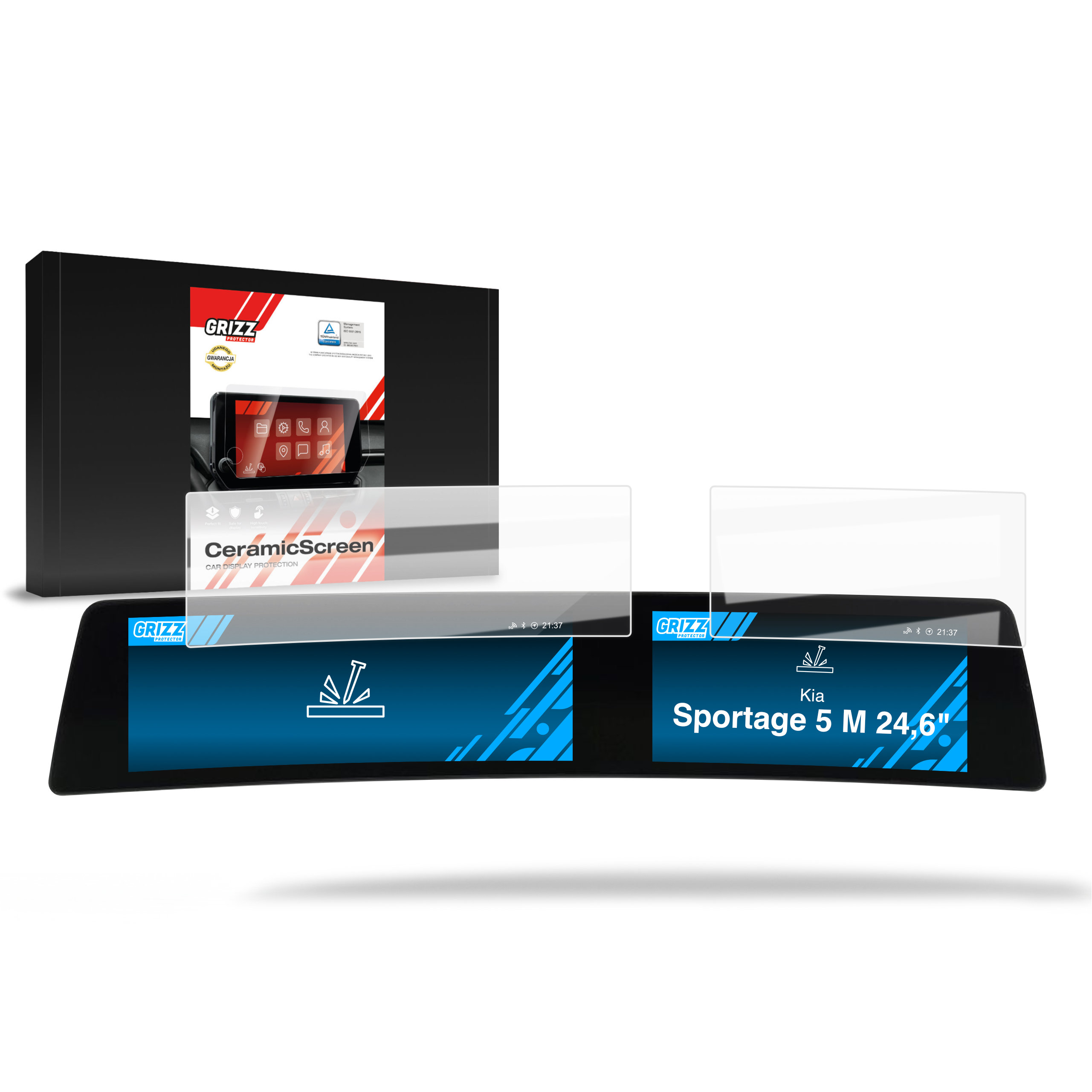 CarDisplay Protection Grizz Keramikfolie für Kia Sportage 5 M (2021-2024)