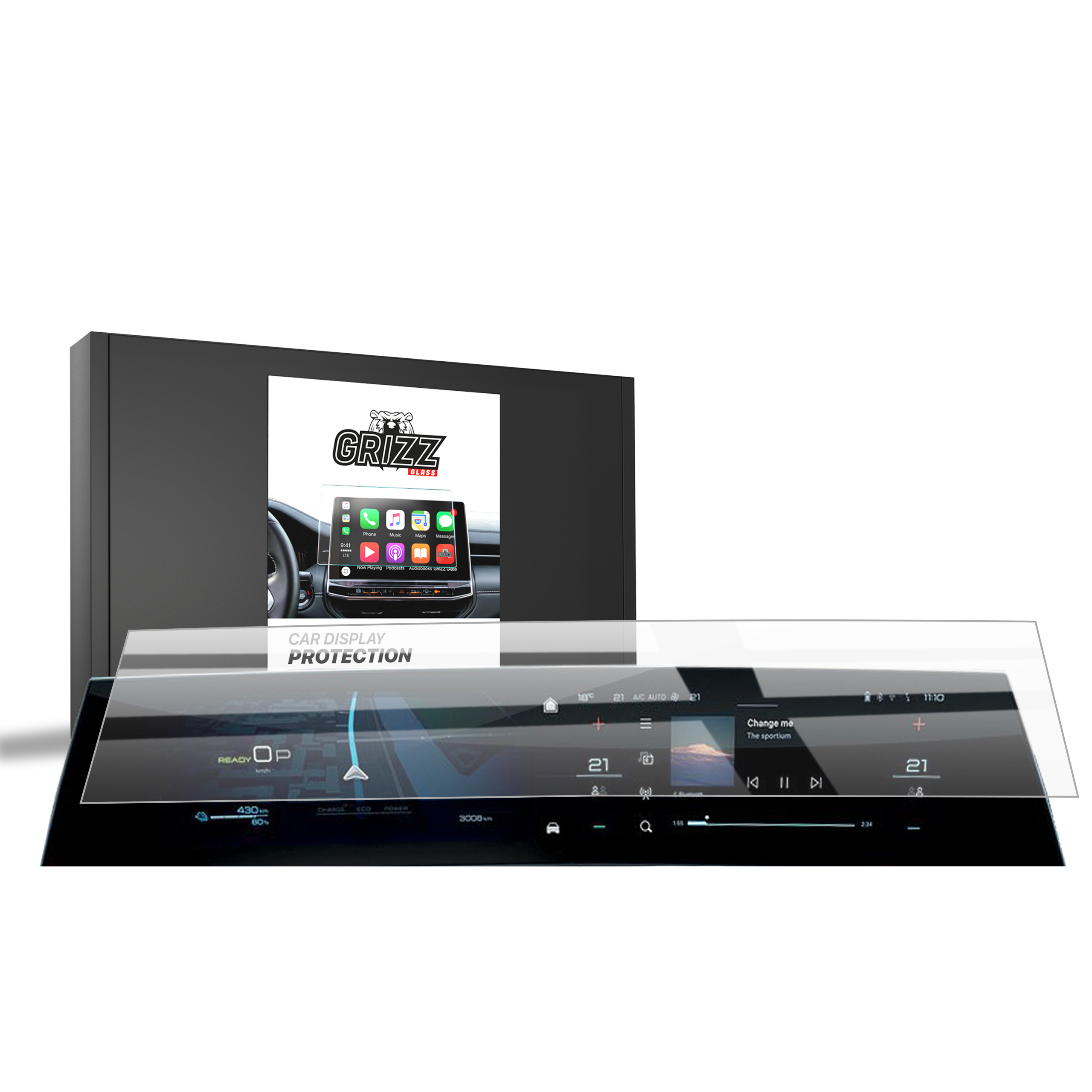 CarDisplay Protection Grizz Keramikfolie für Peugeot 5008 (2024-2025)