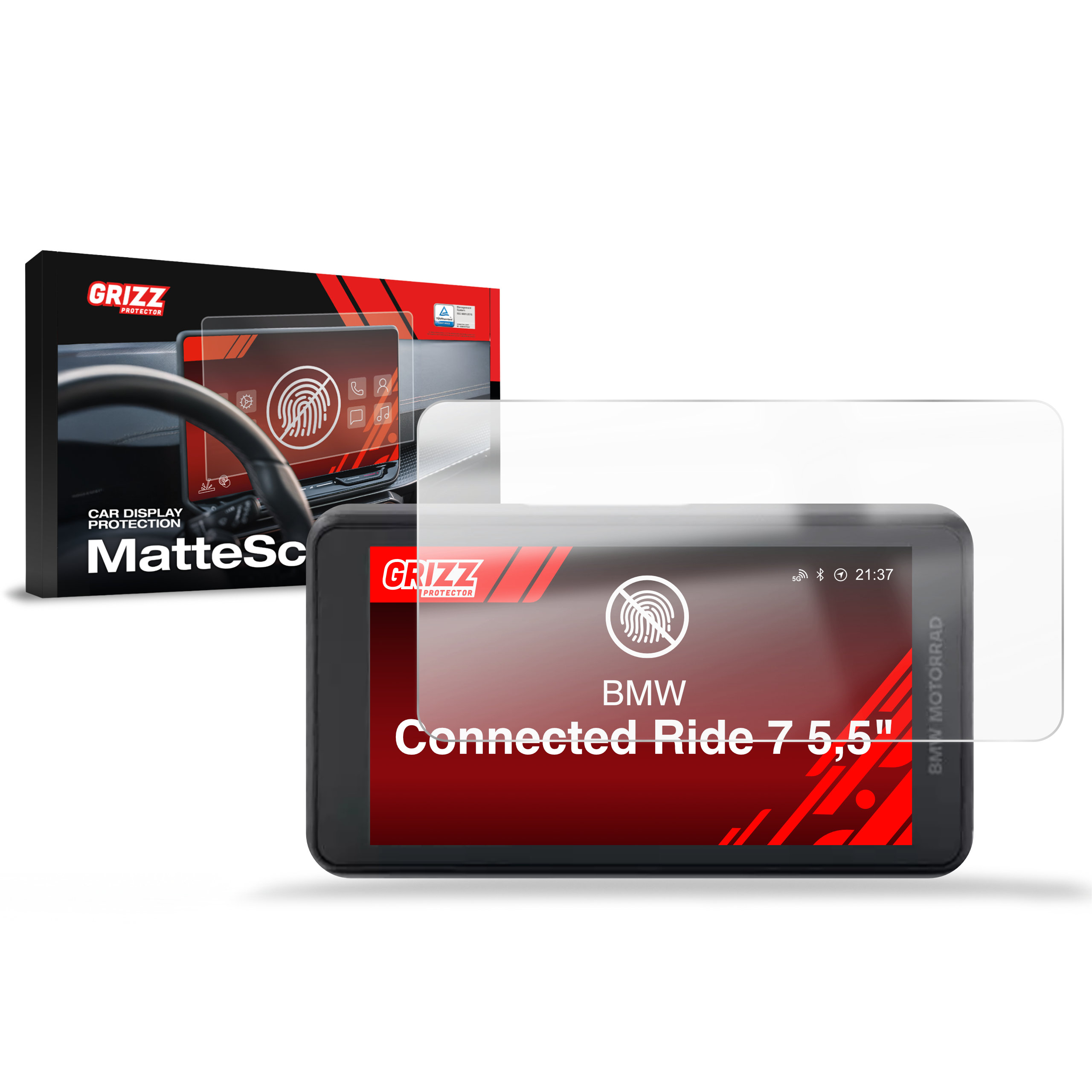 CarDisplay Protection Grizz Mattfolie für BMW Connected Ride 7