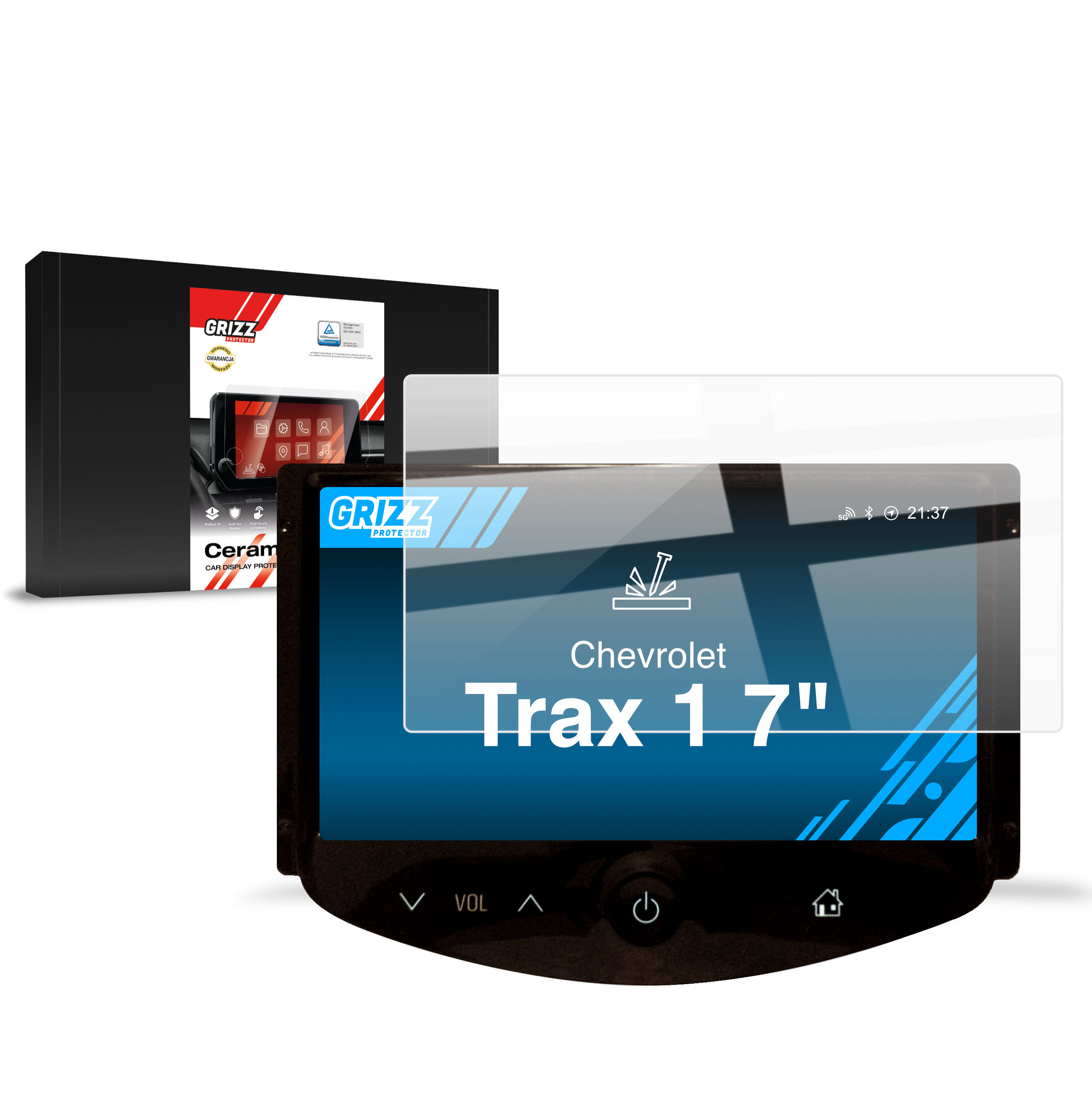 CarDisplay Protection Grizz Keramikfolie für Chevrolet Trax 1 7