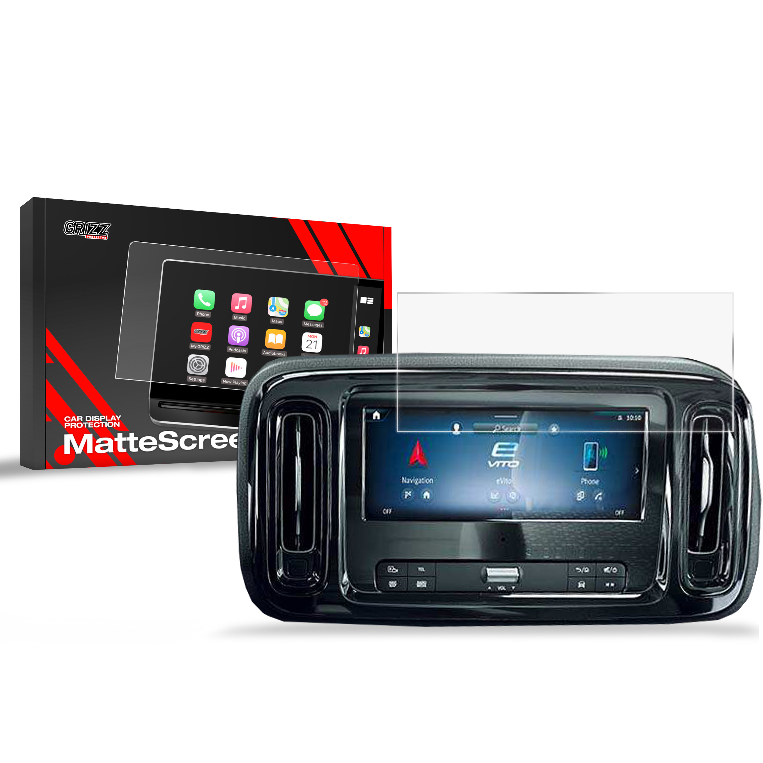 Folia matowa Grizz Protector do Mercedes Vito MBUX 10,25 (2023-2025)