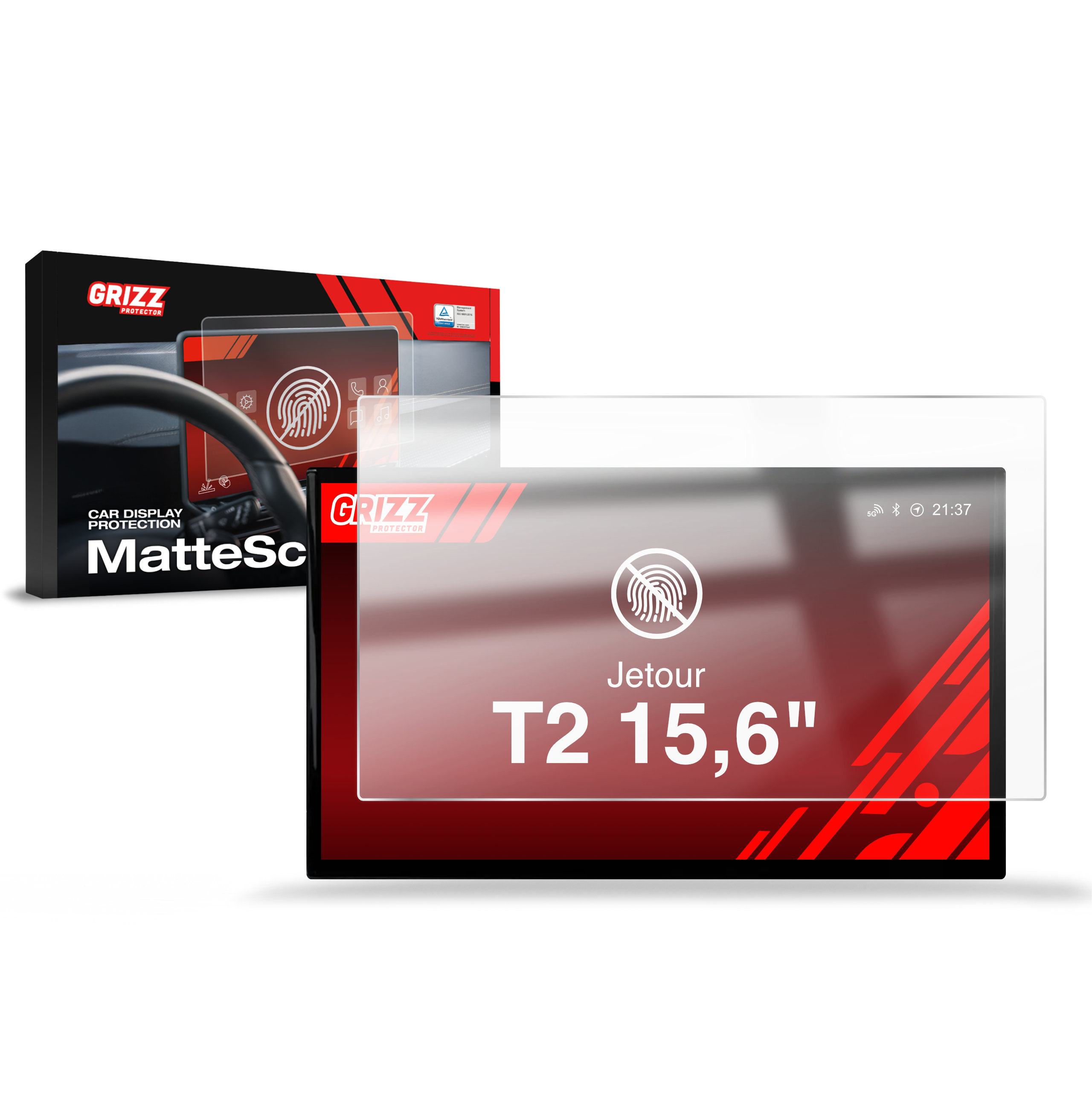 CarDisplay Protection Grizz Mattfolie für Jetour T2 15,6